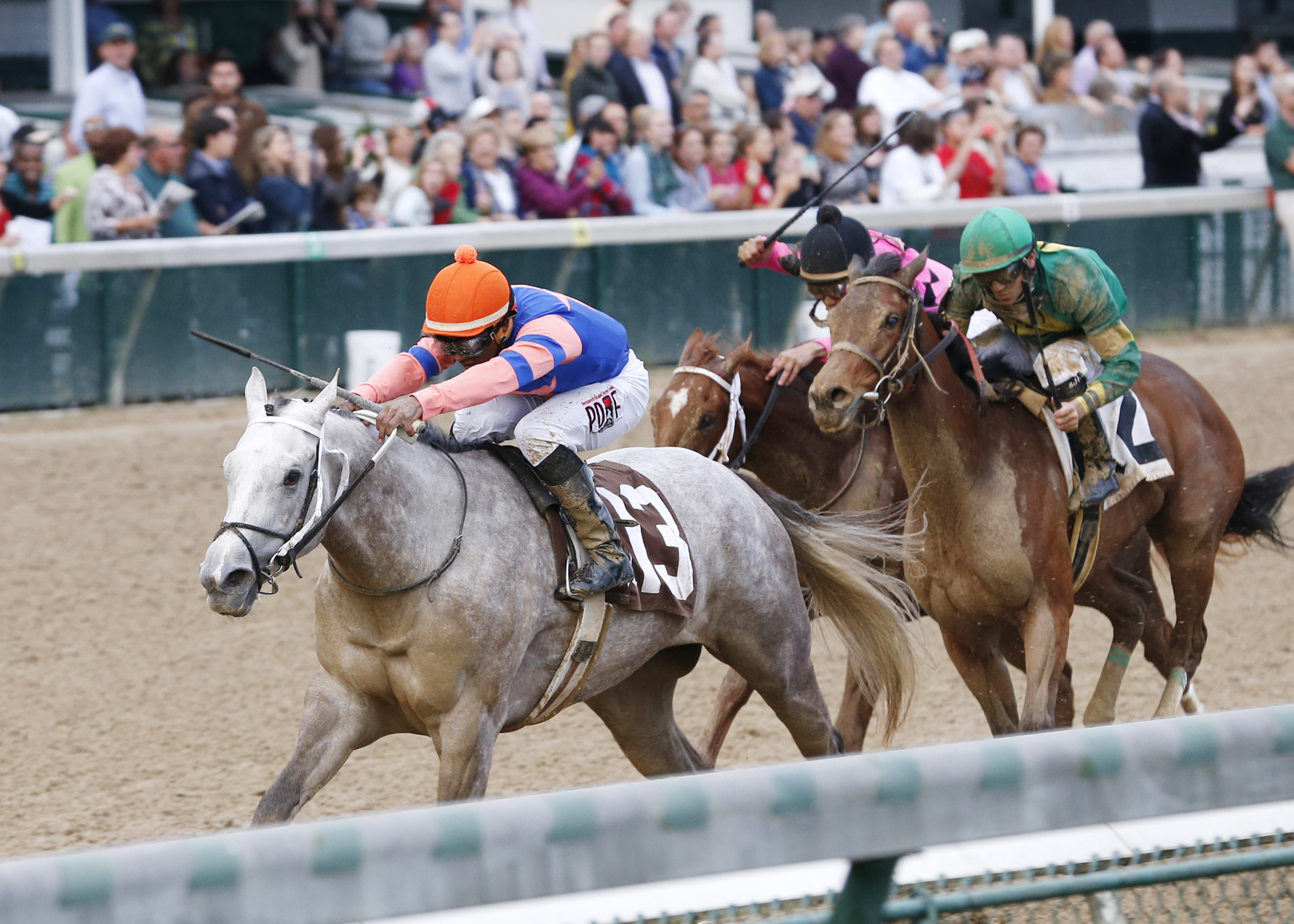 Stageplay wins the Rags to Riches Stakes