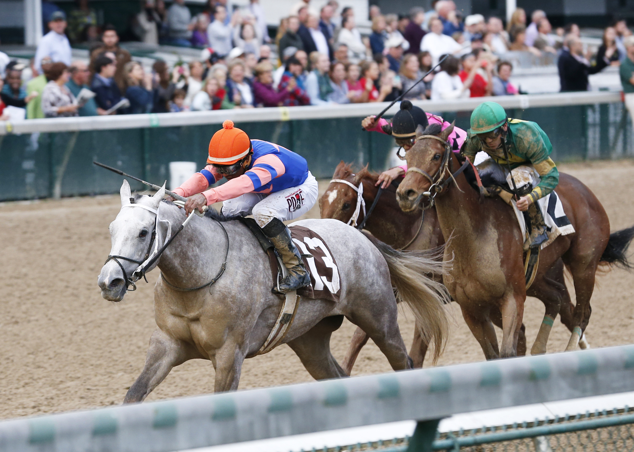 Stageplay wins the Rags to Riches Stakes