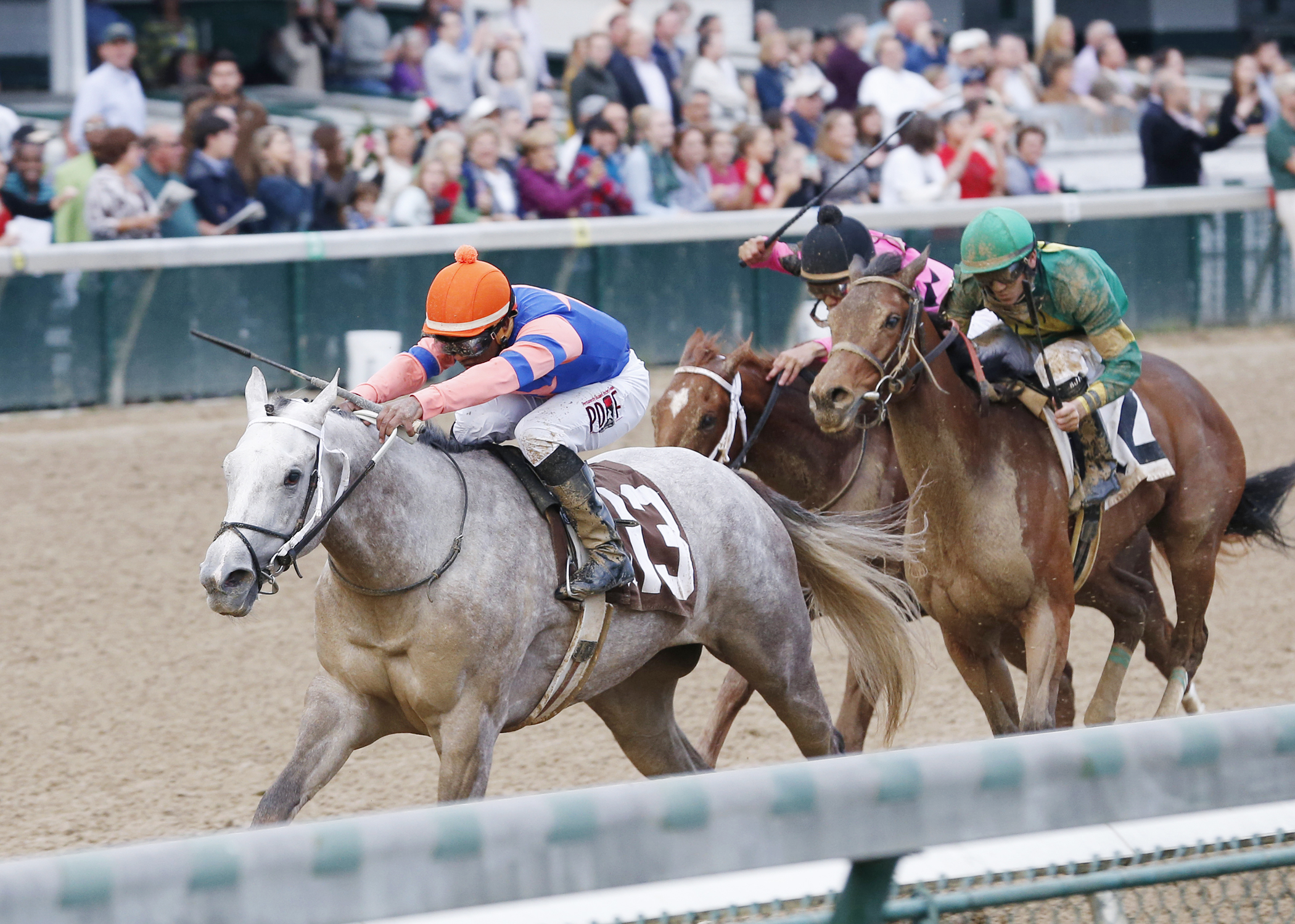 Stageplay wins the Rags to Riches Stakes