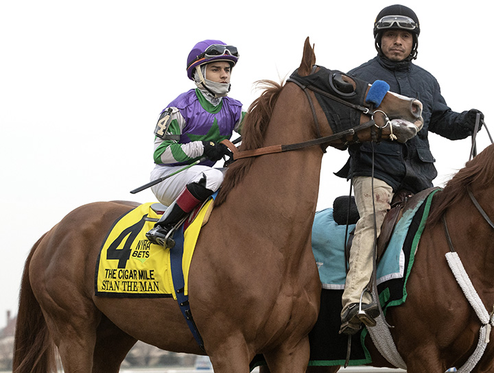 Stan the Man at the 2018 Cigar Mile at Aqueduct Racetrack