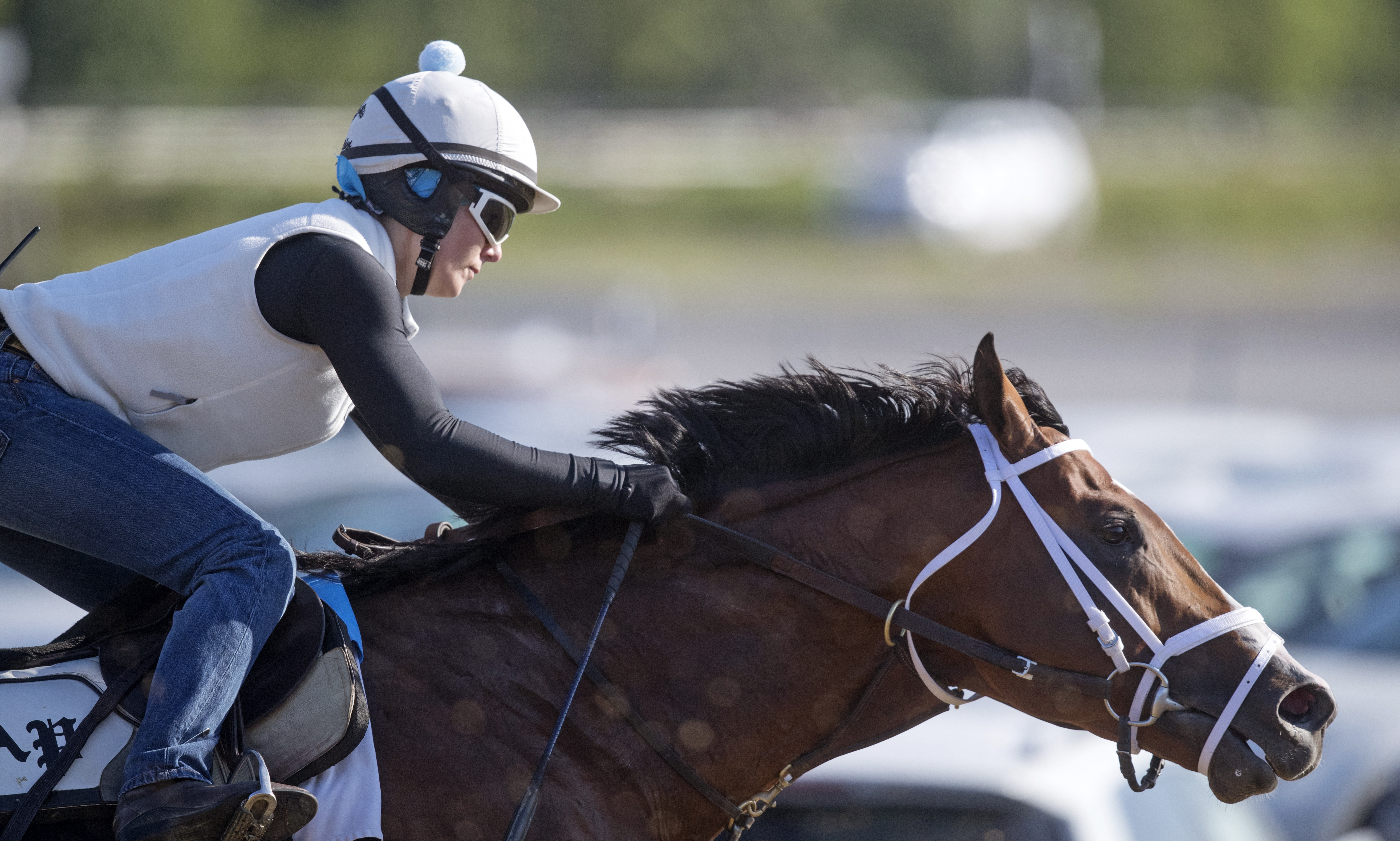 Stanford trains at Belmont Park on June 2