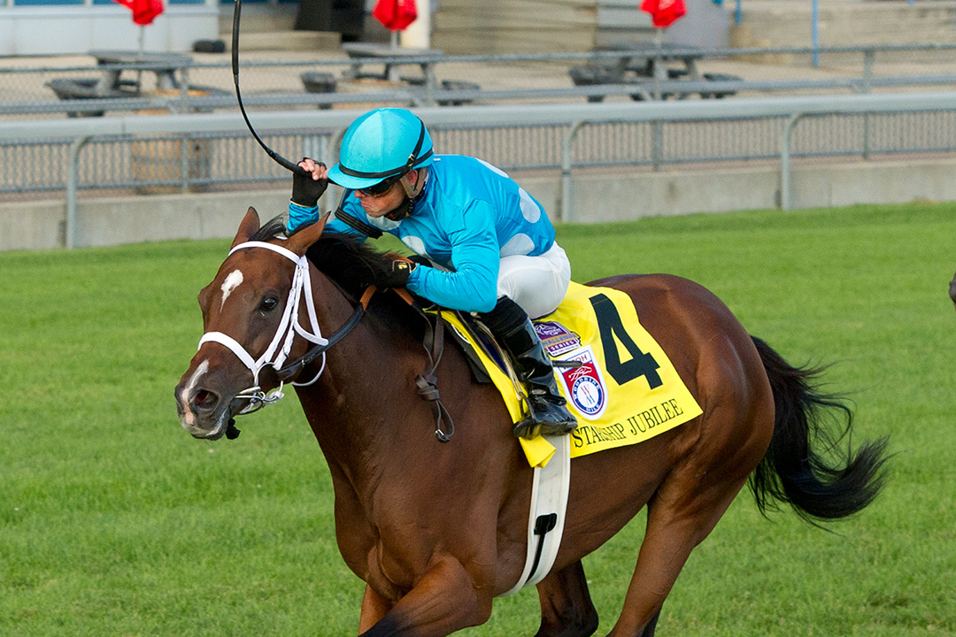 Starship Jubilee wins the 2020 Woodbine Mile