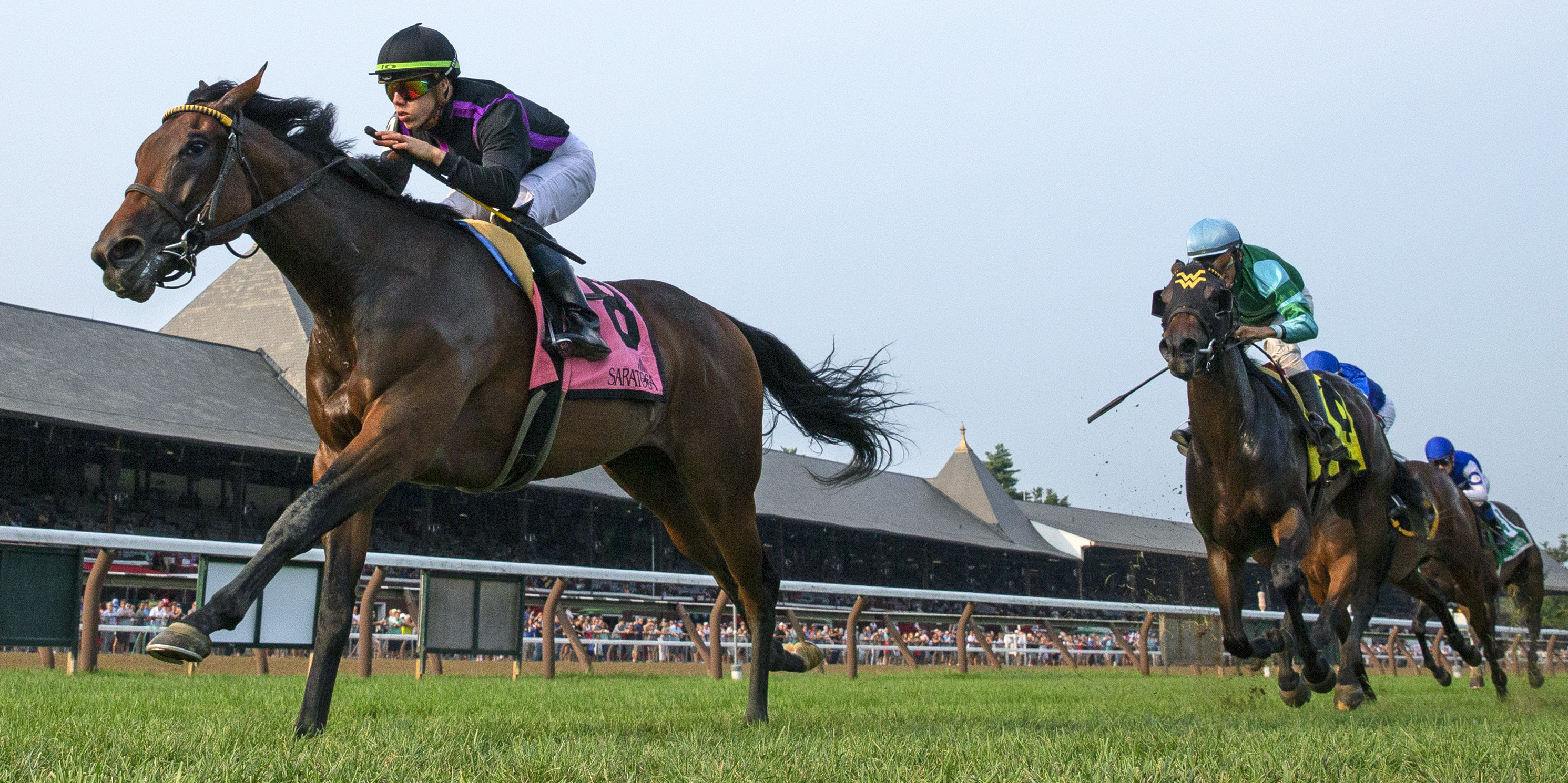 Stillwater Cove wins the 2018 Bolton Landing Stakes