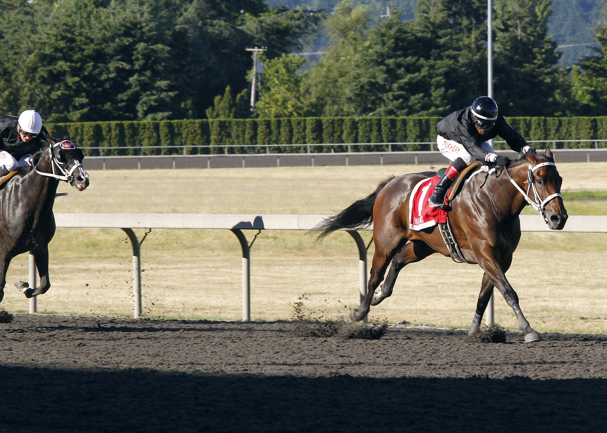 Stopshoppingdebbie wins the Boeing Handicap