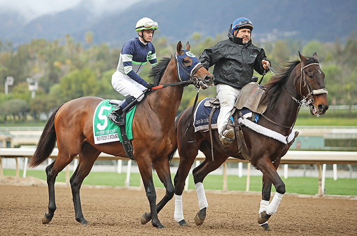 Storm the Court at the San Vincente Stakes at Santa Anita Park
