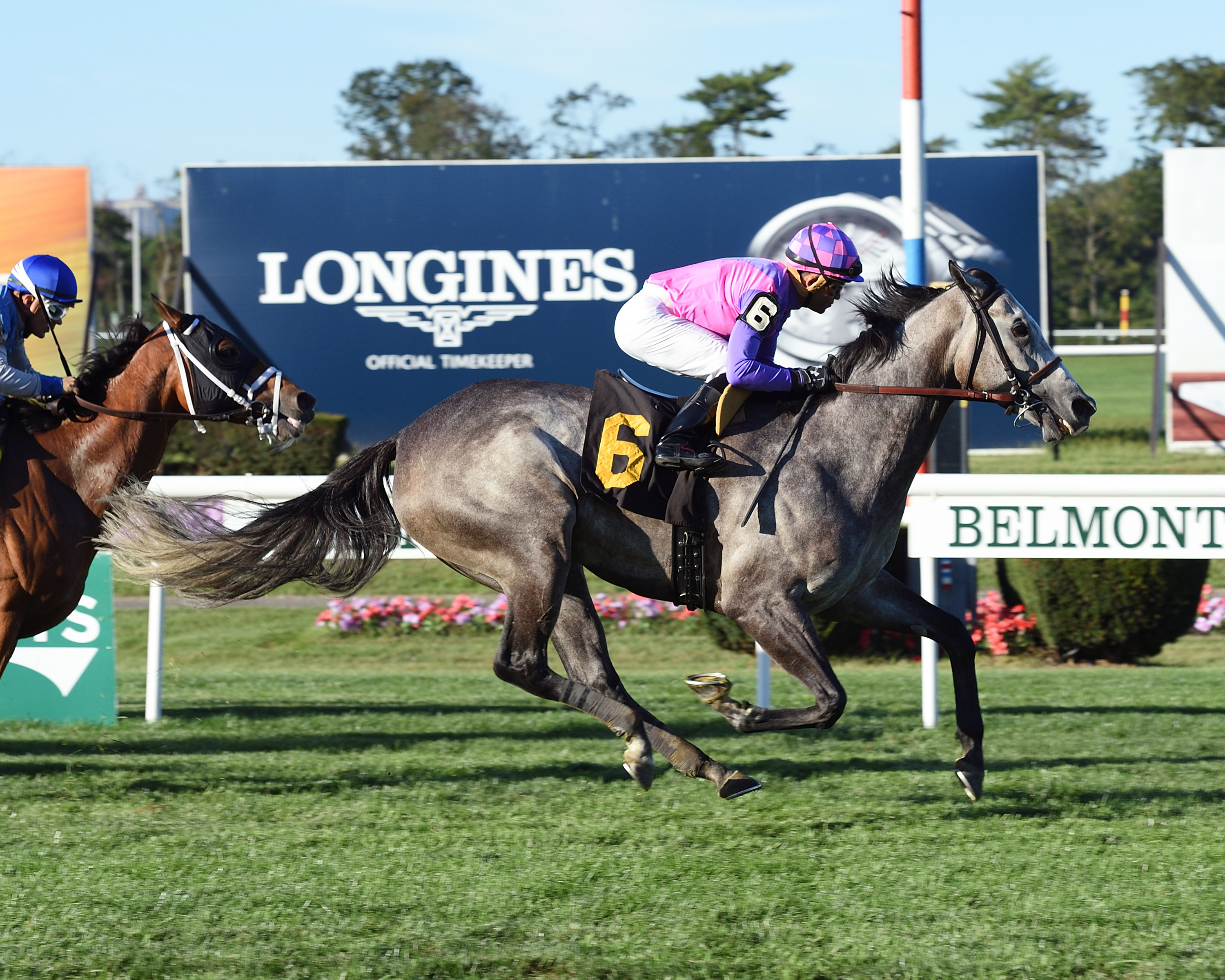 Stormy Victoria wins a Sept. 22 allowance at Belmont Park