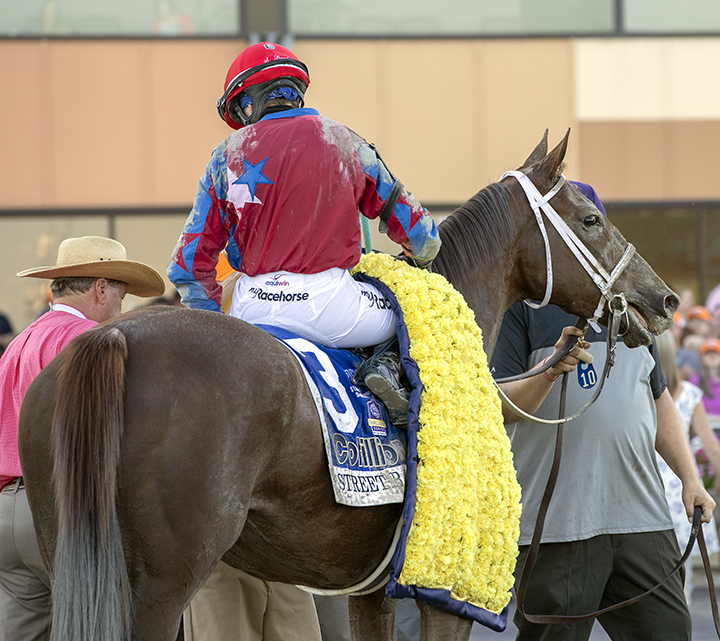 Street Band after winning the 2019 Cotillion at Parx Racing