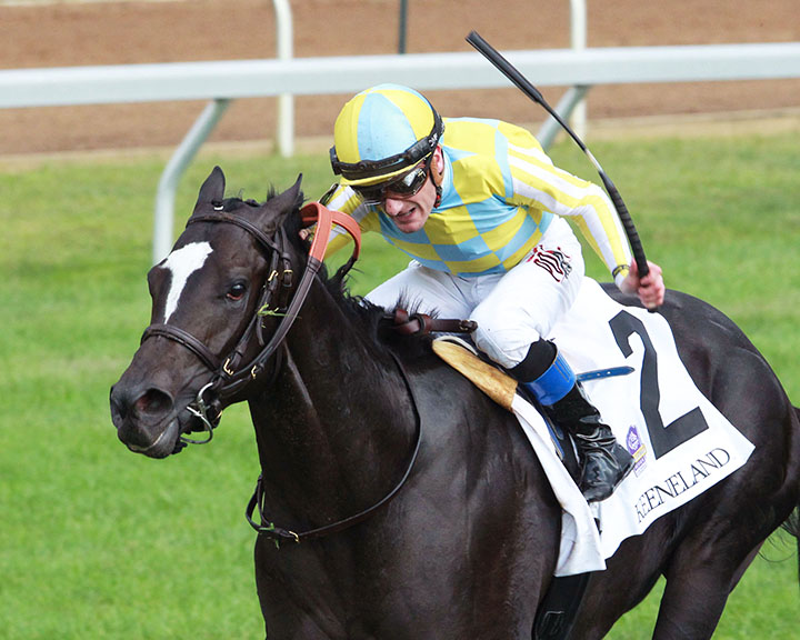 Strike Silver wins the Indian Summer Stakes