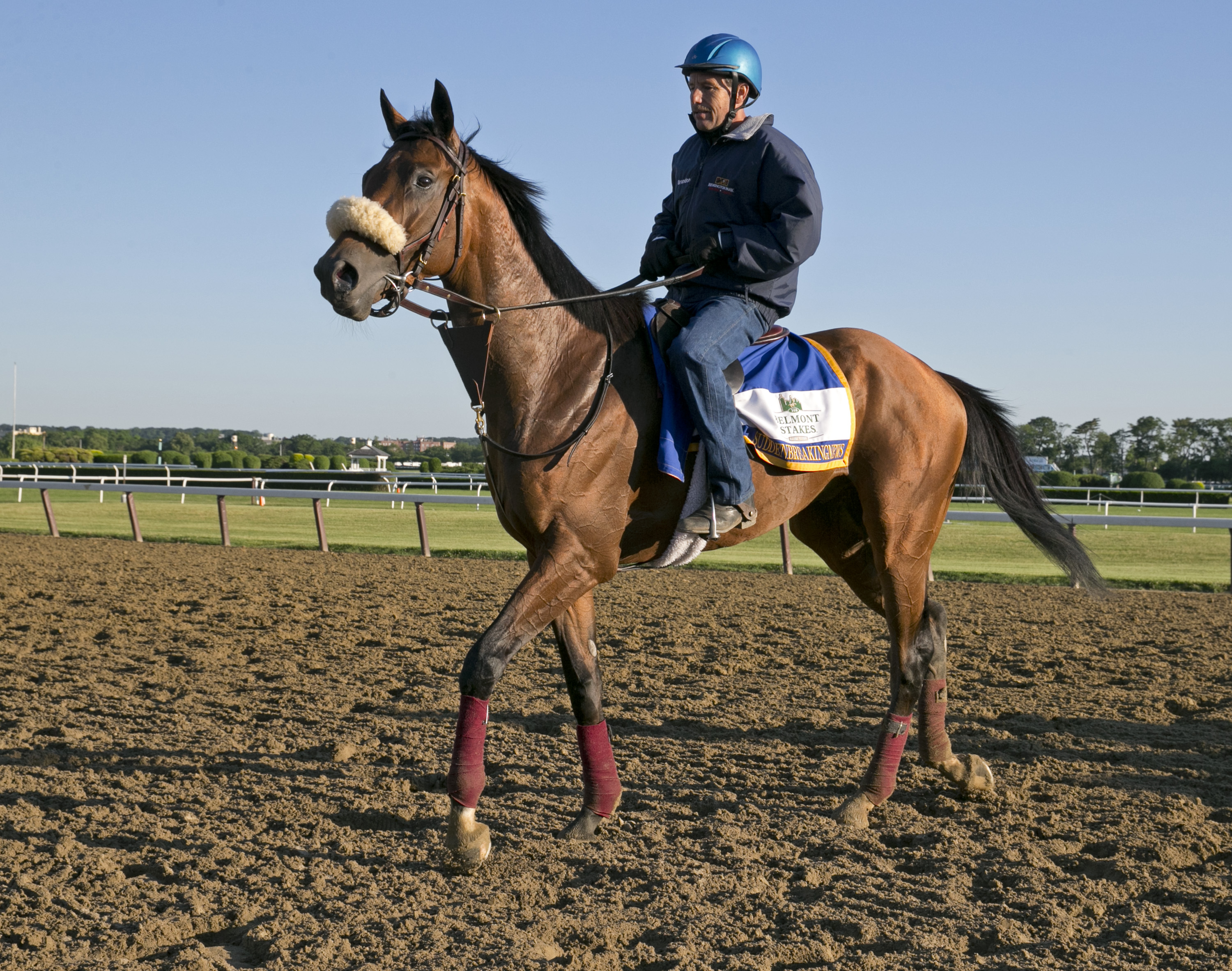 Suddenbreakingnews at Belmont Park on June 9
