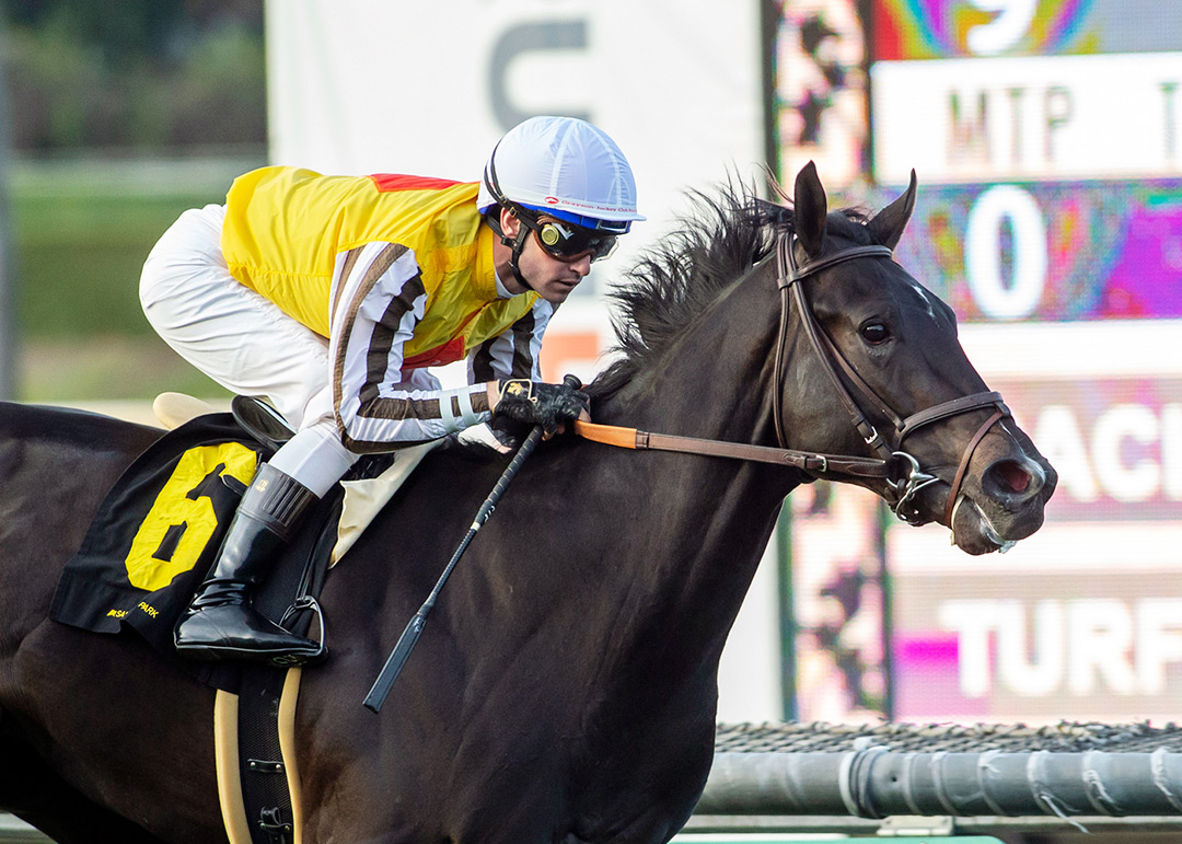 Sumter wins the 2022 Pasadena Stakes at Santa Anita
