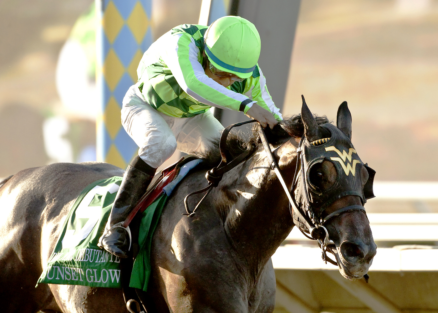 Sunset Glow wins the Del Mar Debutante