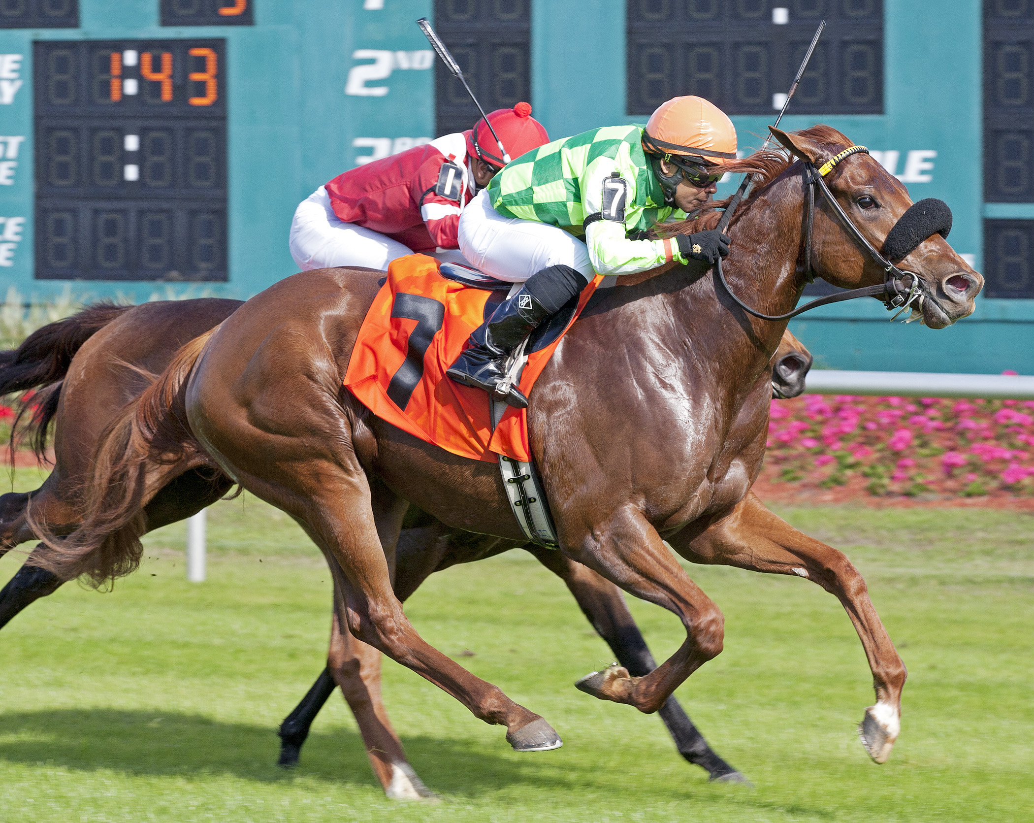 Sunset Time wins a 2012 allowance race