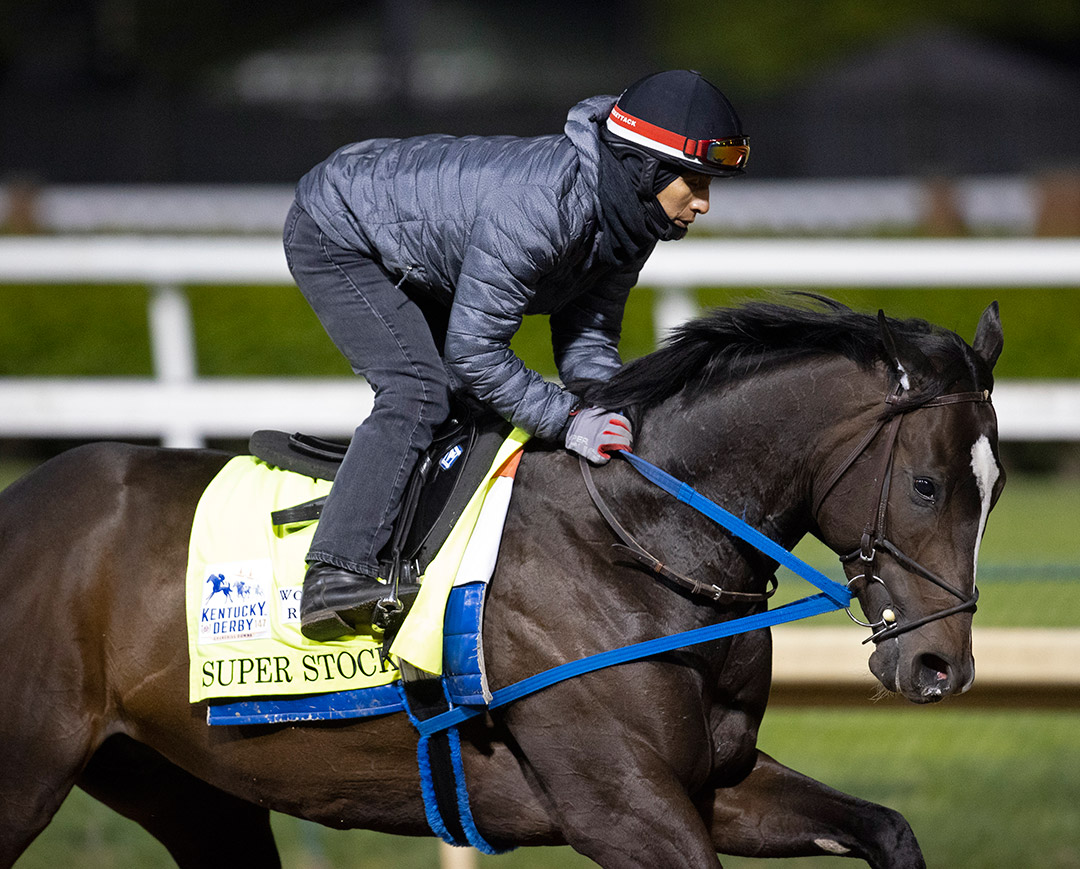 Super Stock trains at Churchill Downs on April 22