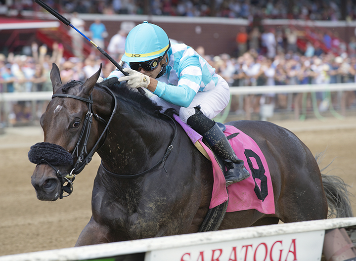Sweet Kisses wins a July 19 maiden race at Saratoga Race Course