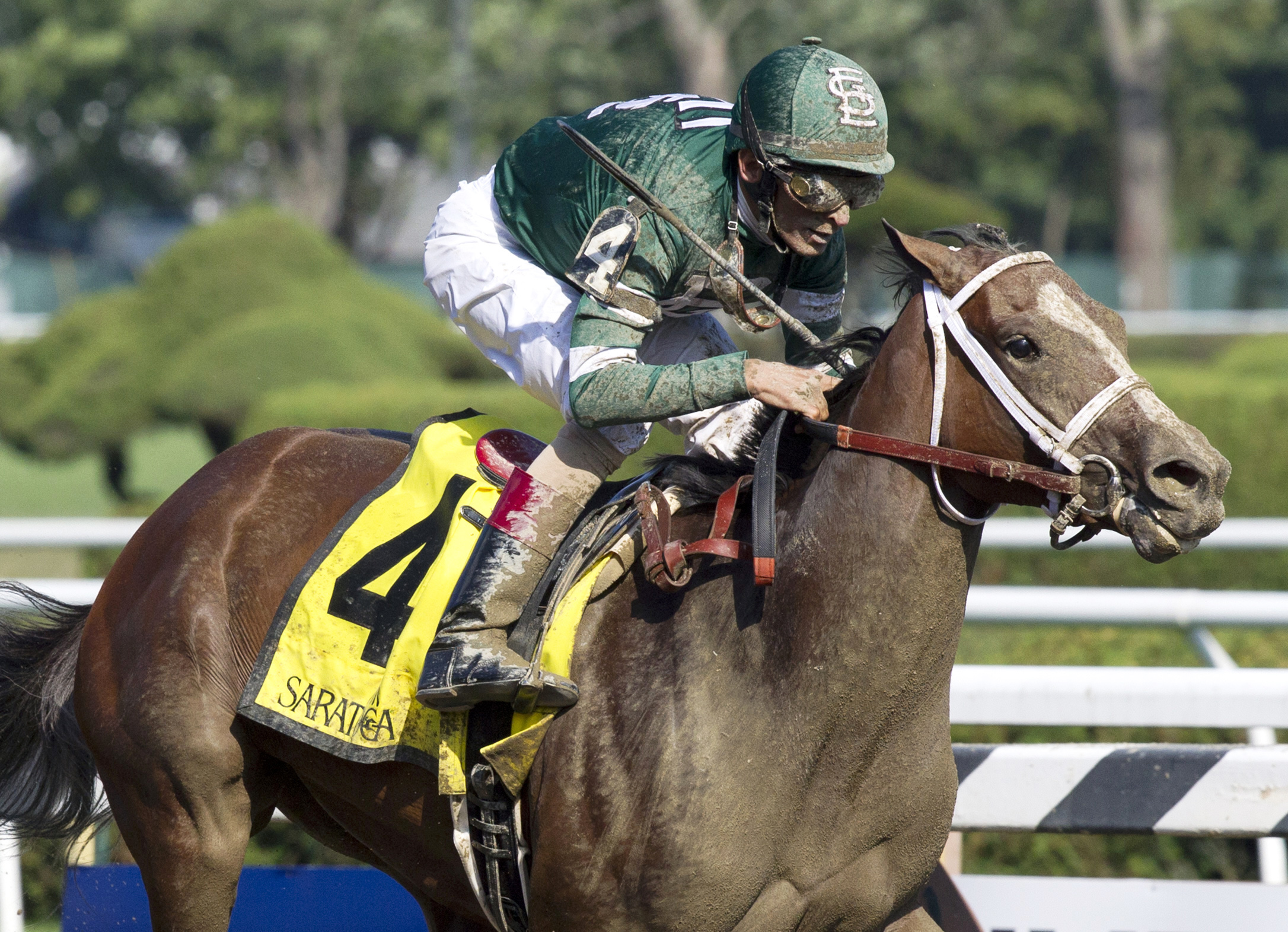 Sweet Loretta wins the Schuylerville Stakes