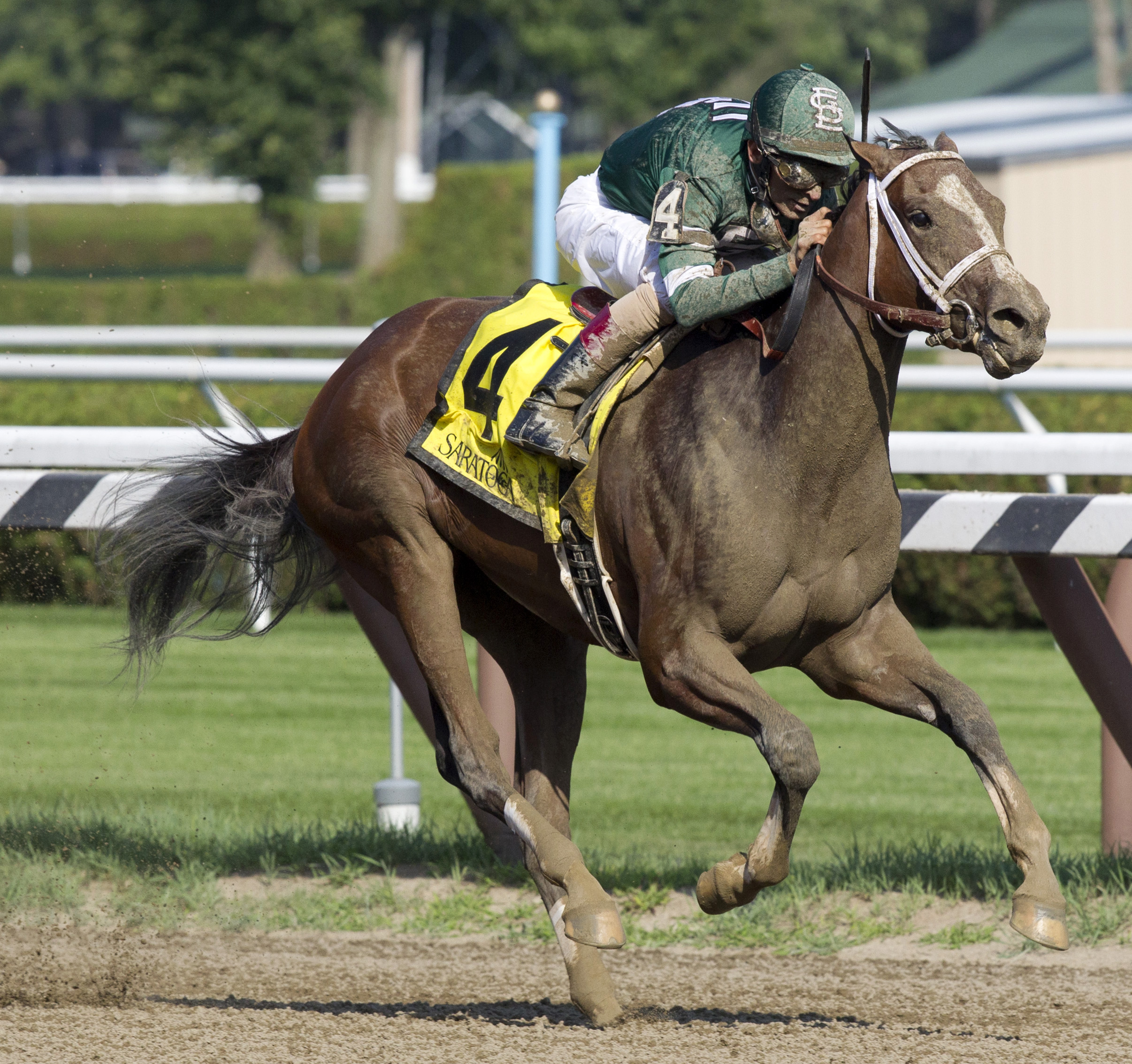 Sweet Loretta wins the Schuylerville Stakes