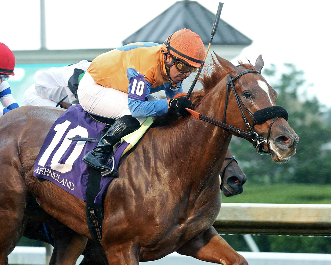 Sweet Dani Girl wins the 2021 Myrtlewood Stakes at Keeneland Race Course