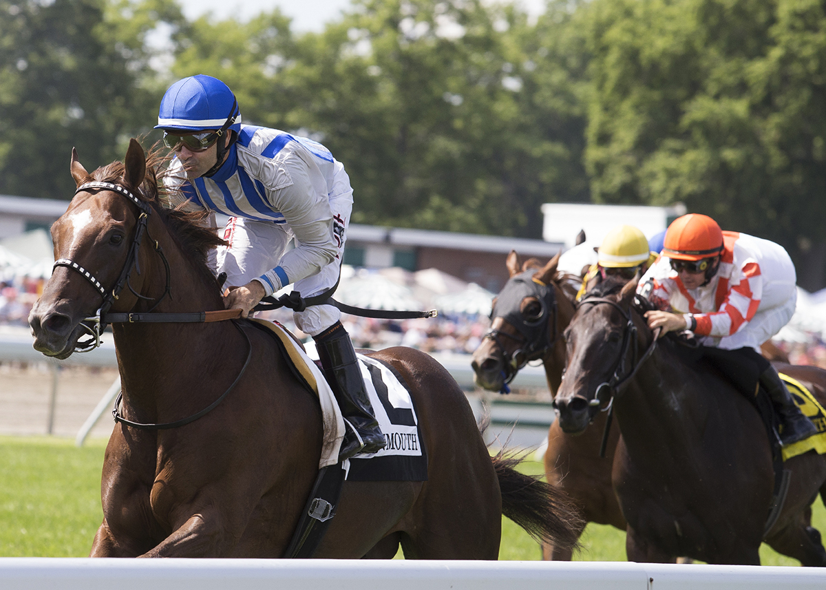 Synchrony wins the 2018 Oceanport Stakes