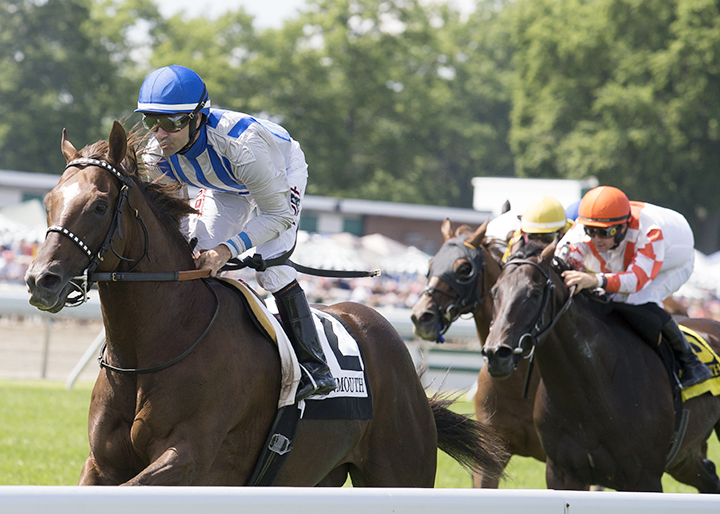 Synchrony wins the 2018 Oceanport Stakes