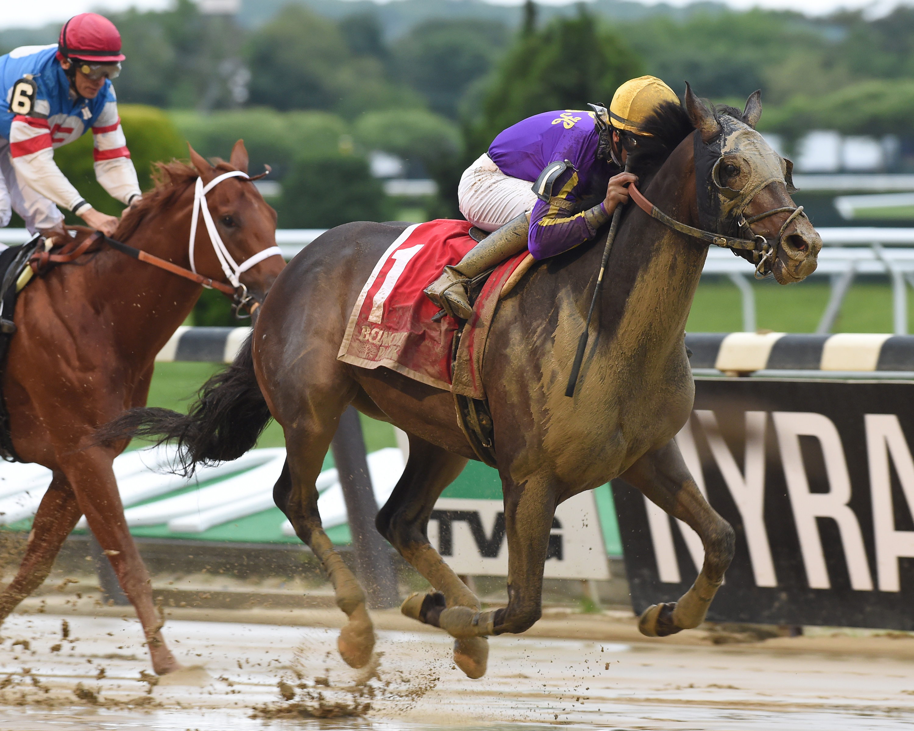 T Loves a Fight wins the Mike Lee Stakes