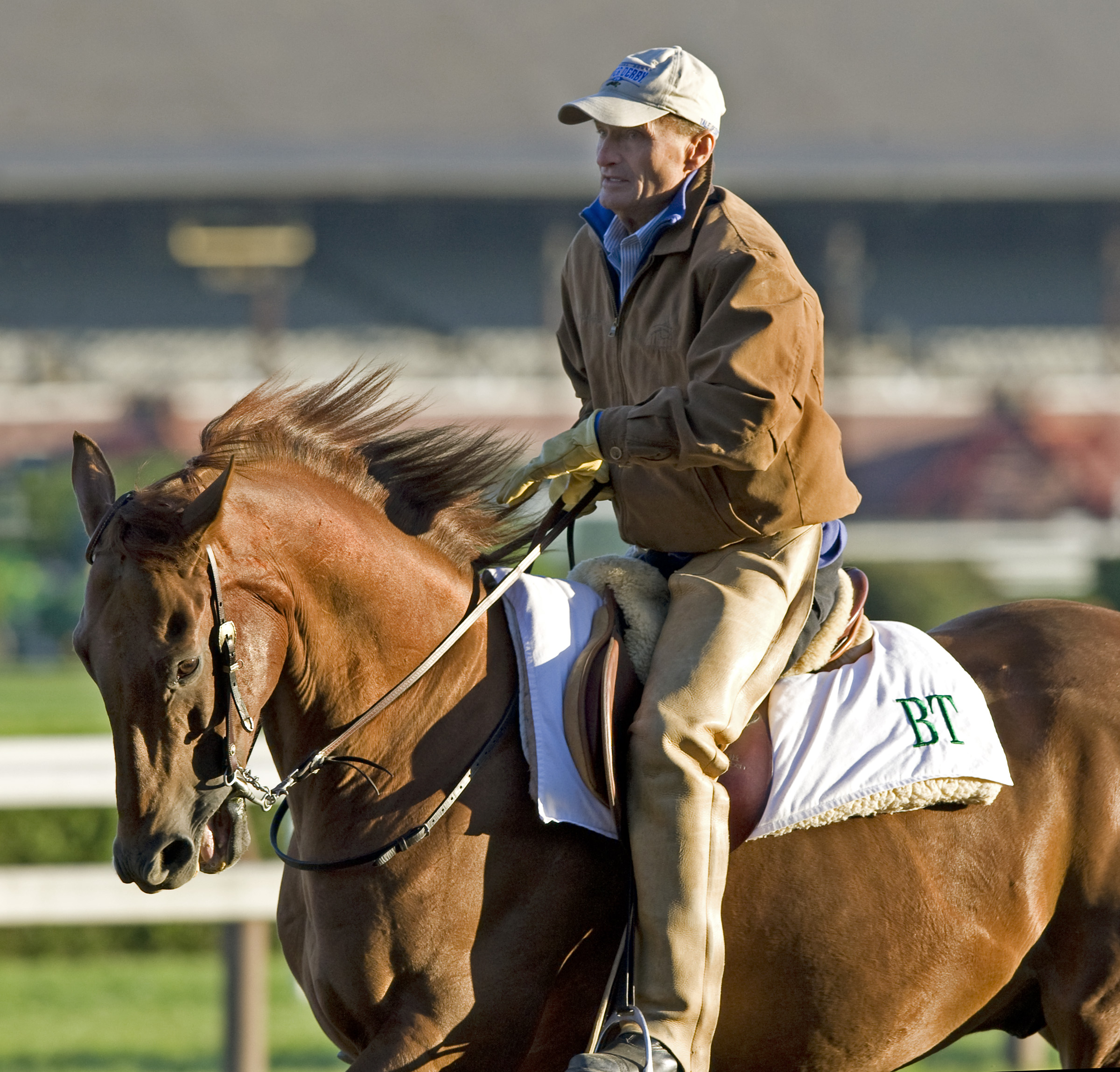 Funny Cide with Barclay Tagg in 2008