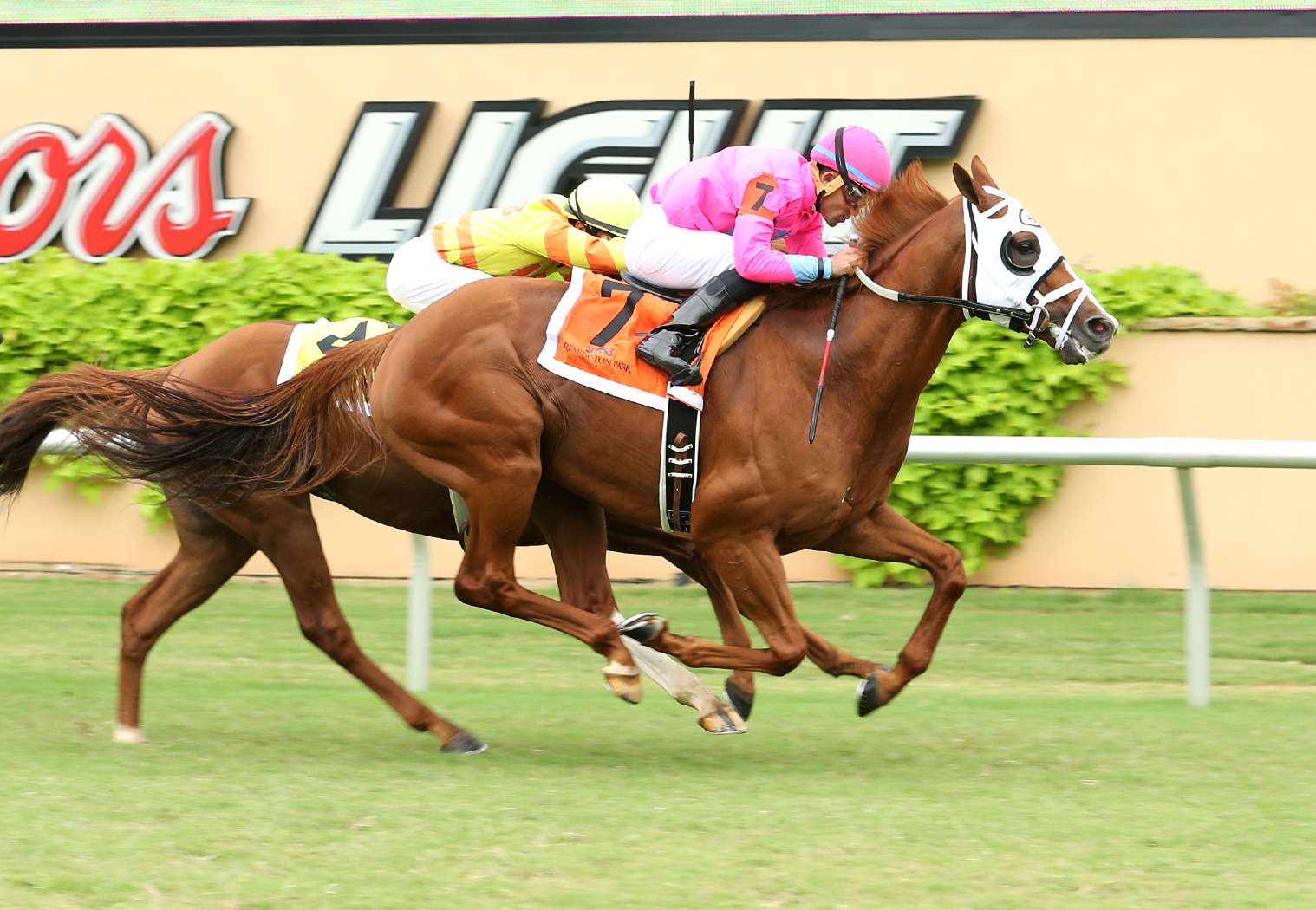 Taghleeb wins the Remington Green