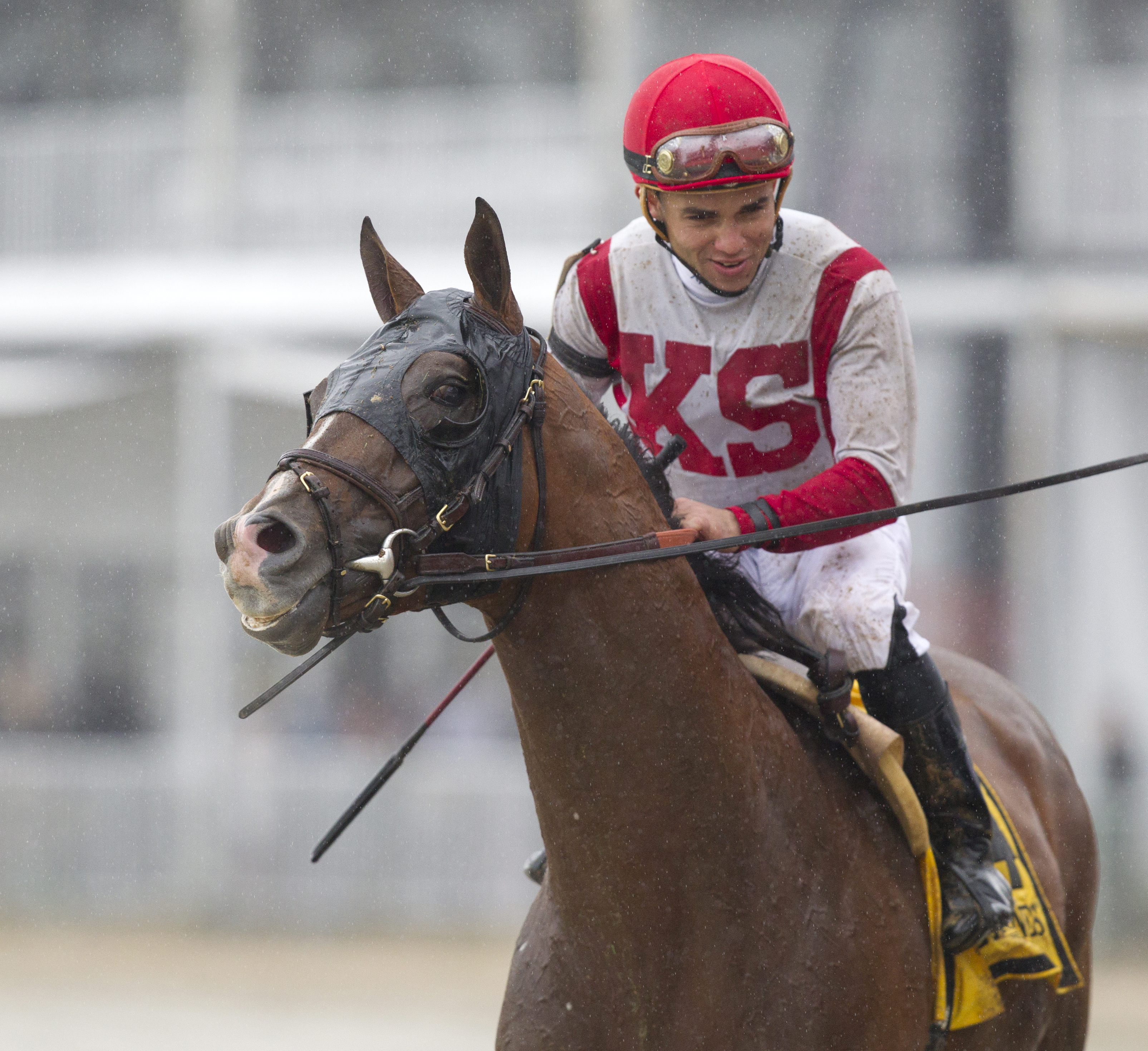 Takeover Target after winning the Dixie Stakes