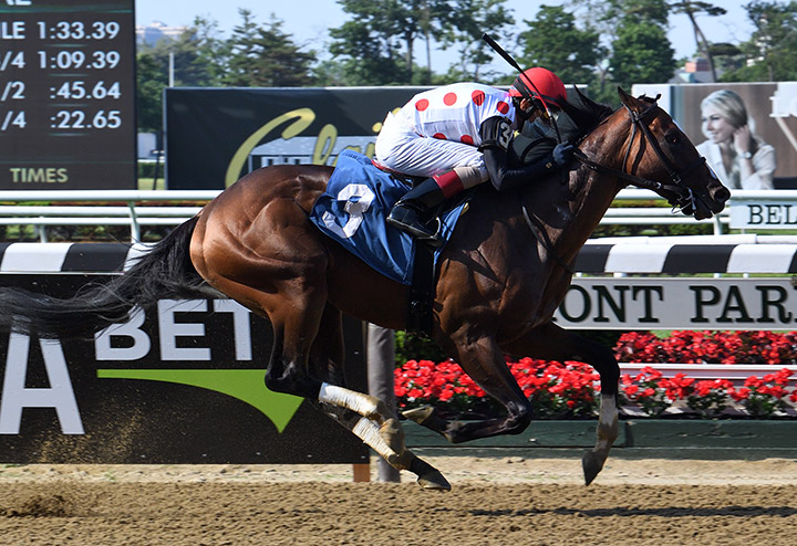 Tap It to Win wins a June 4 allowance at Belmont Park
