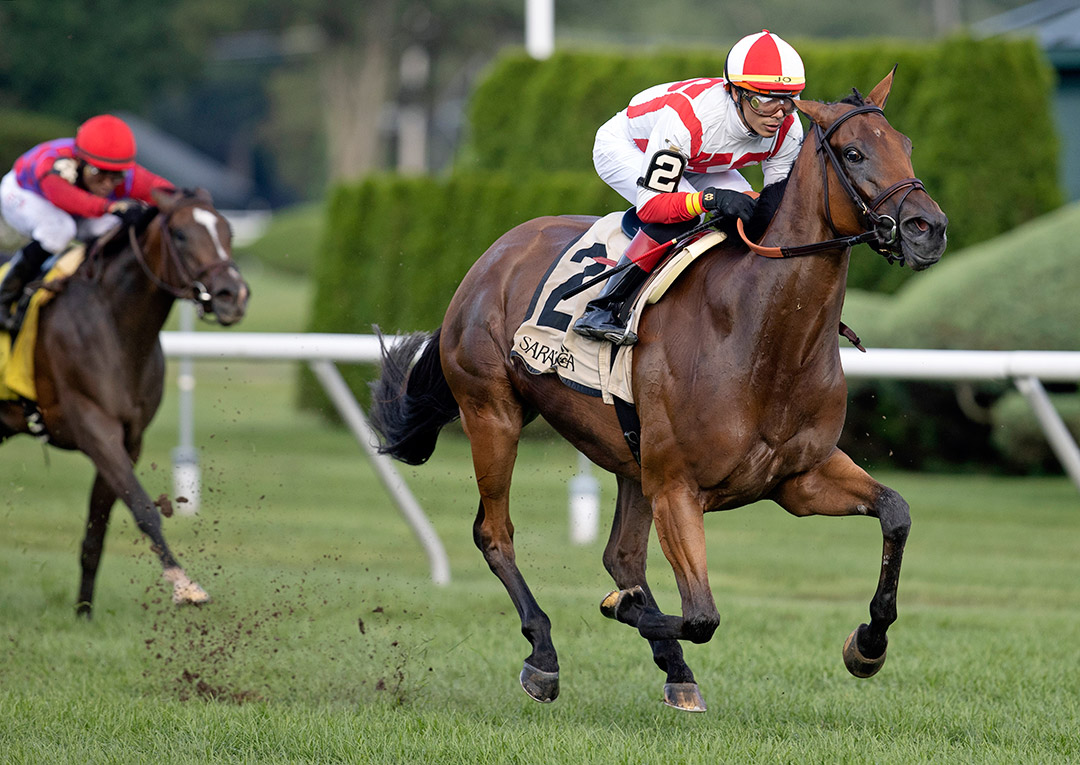 Technical Analysis wins the 2021 Lake Placid Stakes at Saratoga Race Course