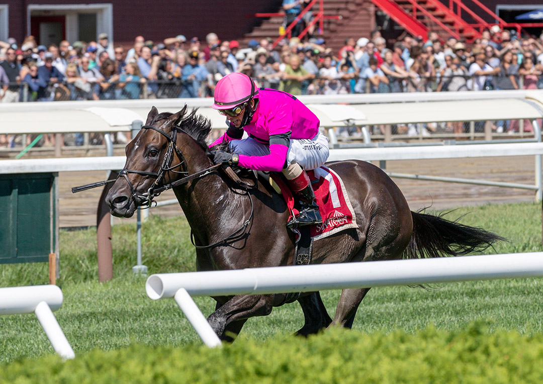 Tell Your Daddy wins the 2021 Bernard Baruch Stakes at Saratoga Race Course