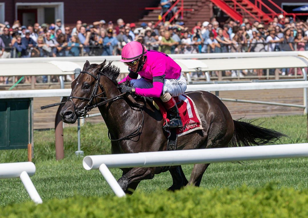 Tell Your Daddy wins the 2021 Bernard Baruch Handicap at Saratoga Race Course
