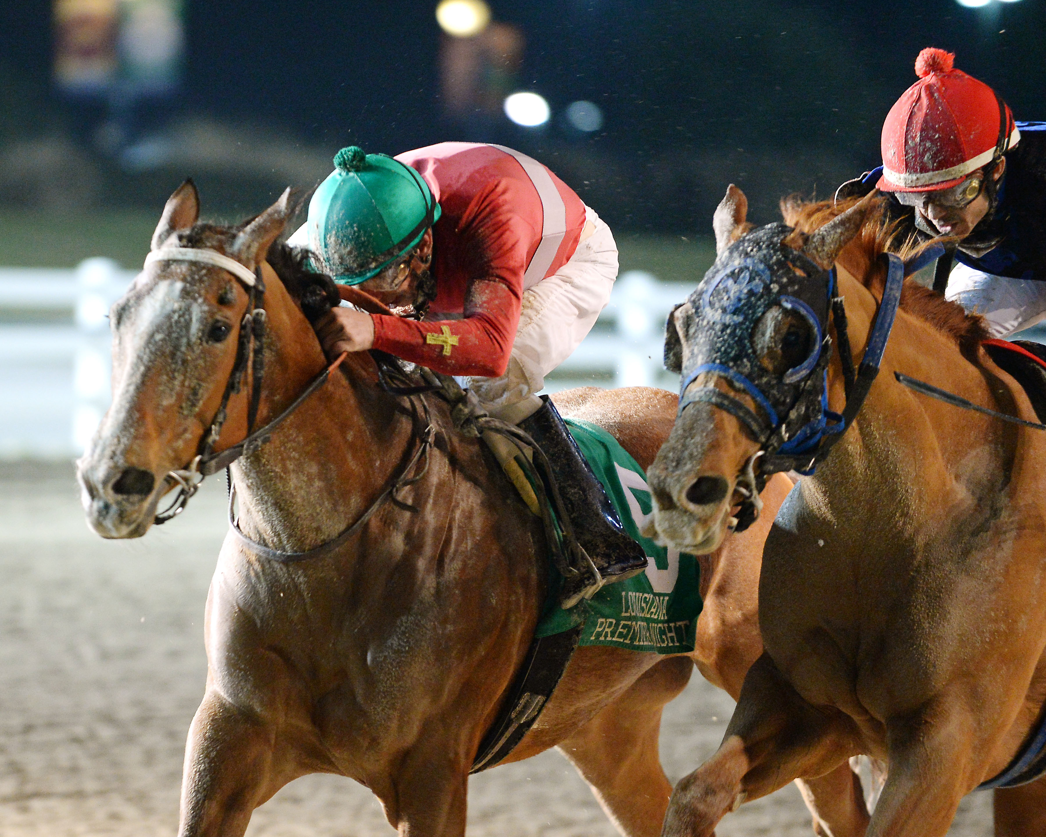 Tensas Harbor wins the Louisiana-bred Premier Night Distaff
