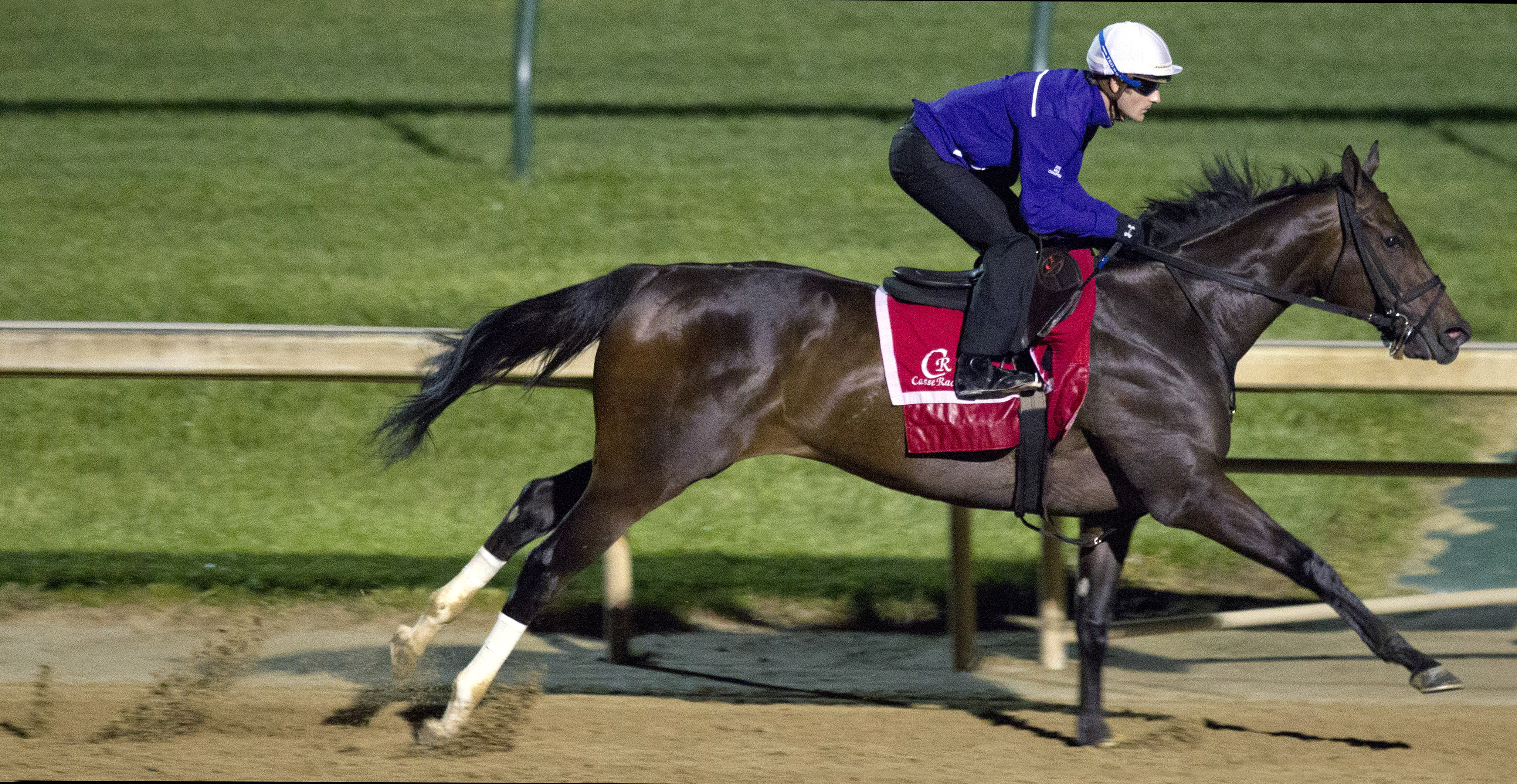 Tepin trains at Churchill on April 29