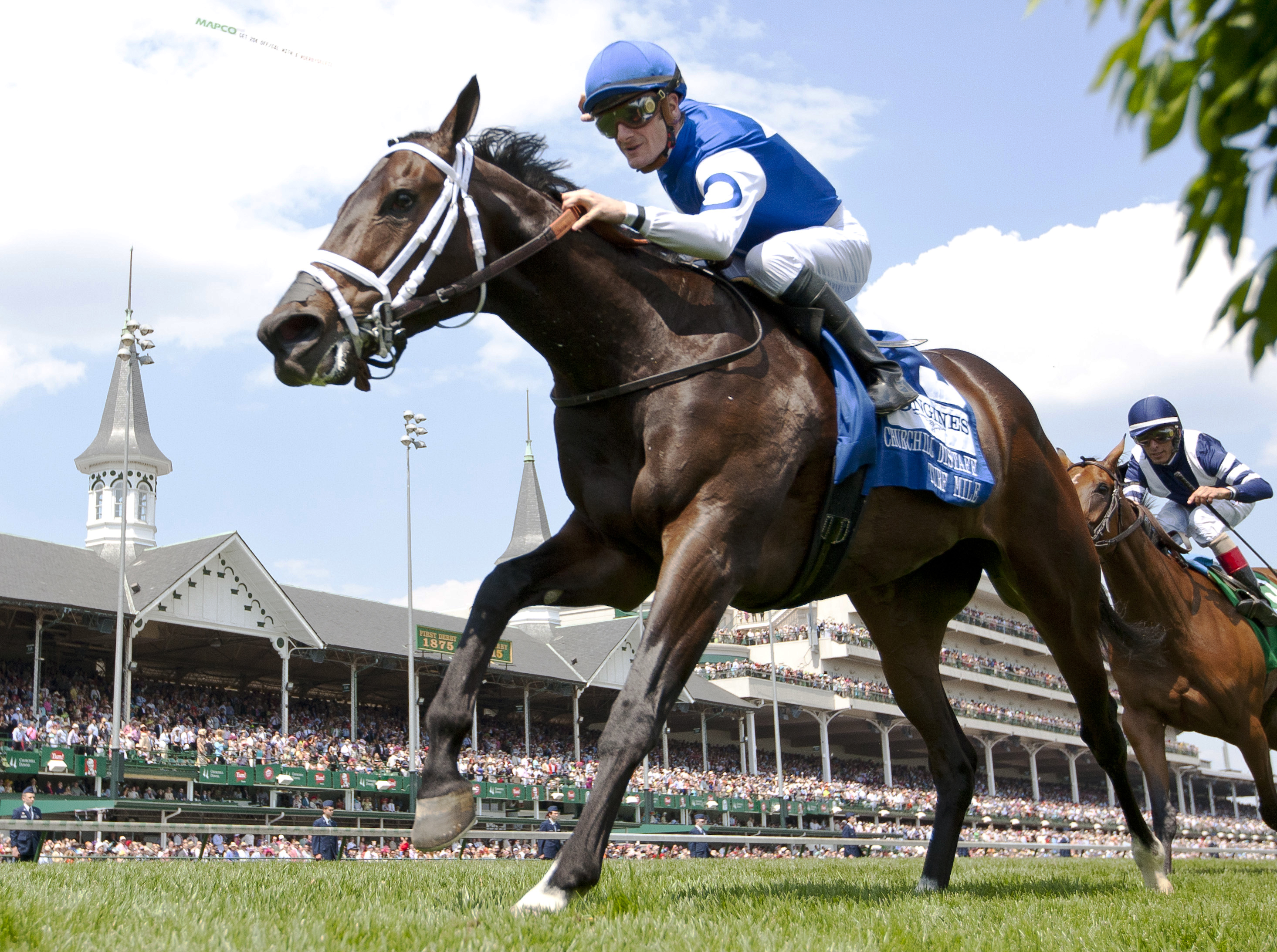 Tepin wins the Churchill Distaff Turf Mile