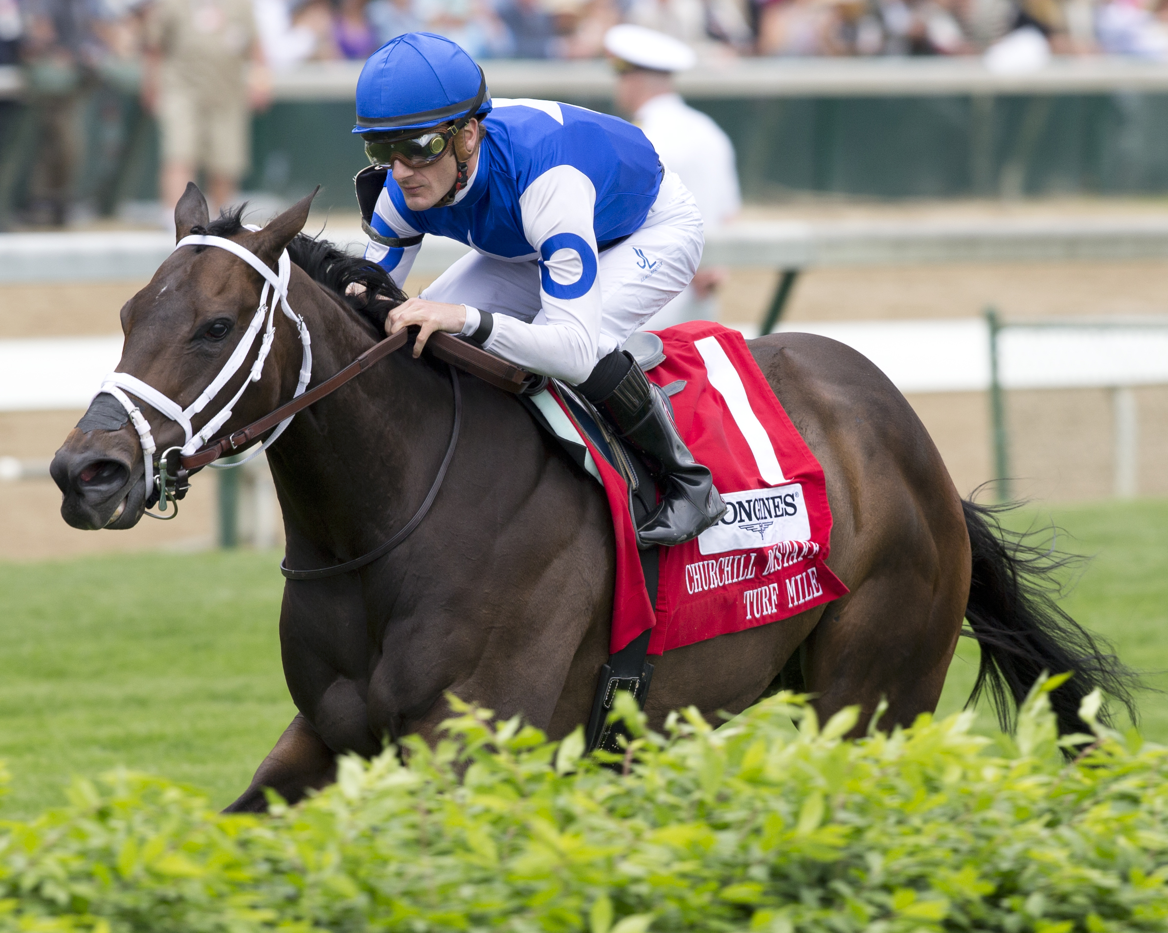 Tepin wins the Churchill Distaff Turf Mile