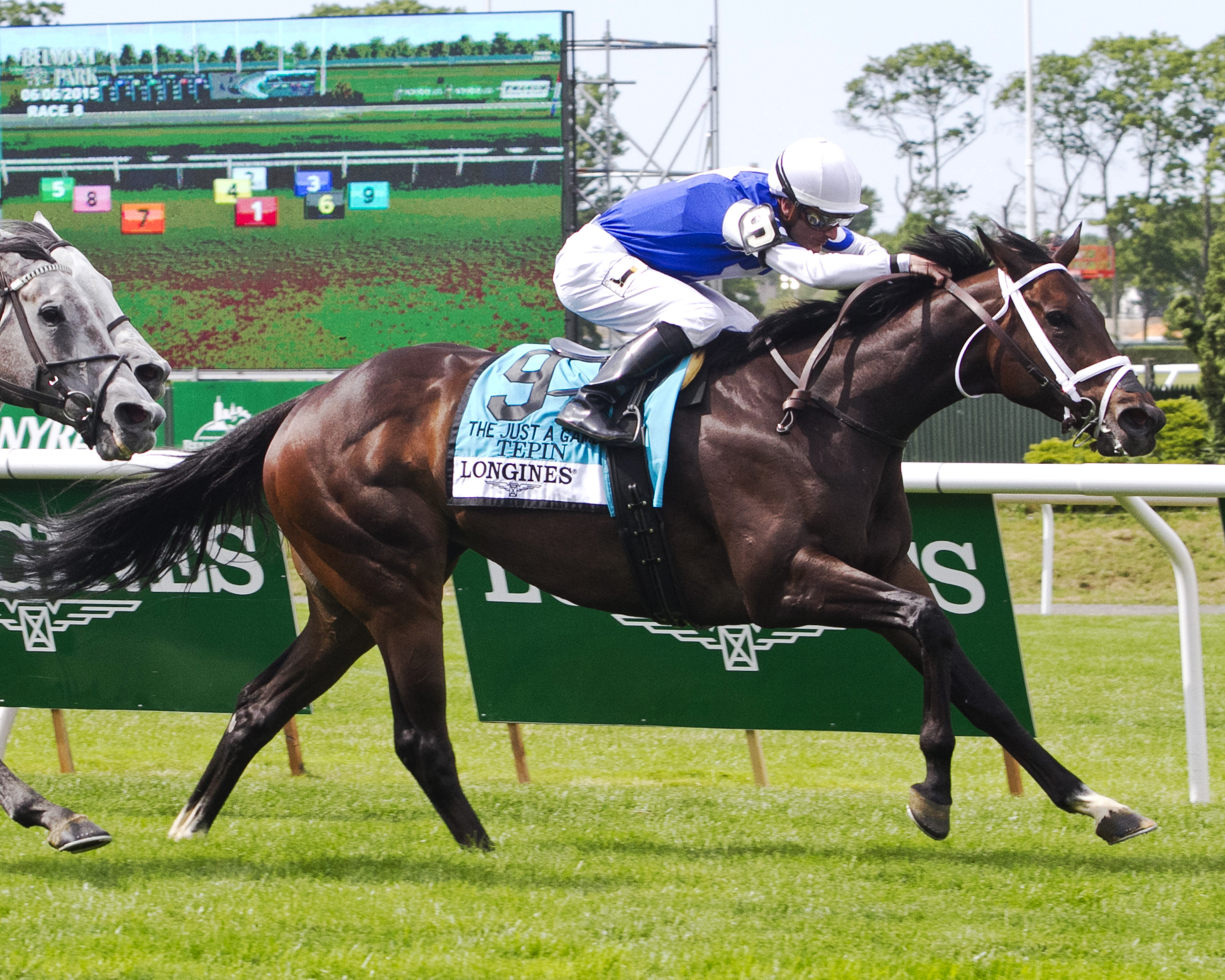 Tepin wins the Just a Game Stakes