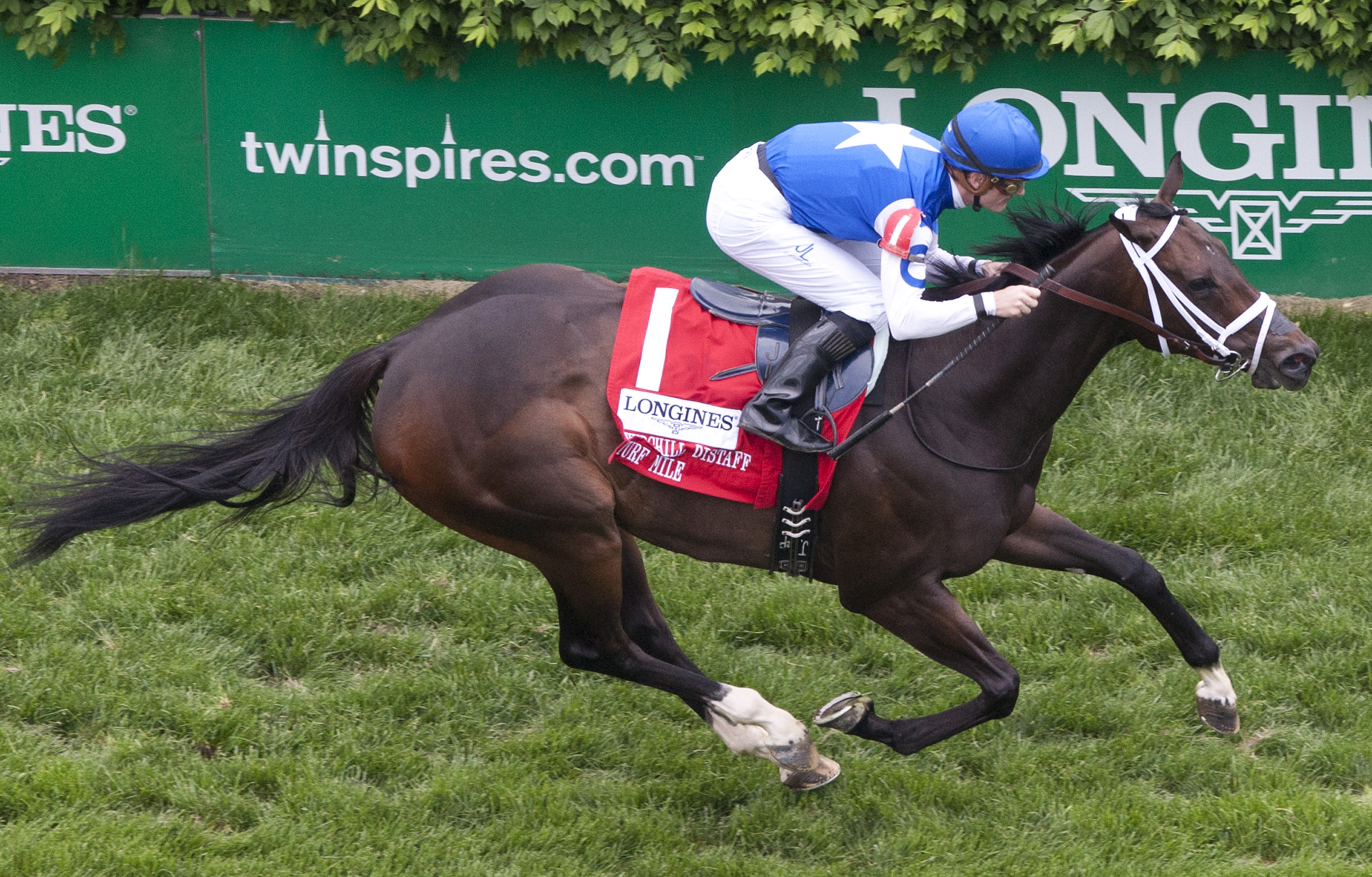 Tepin wins the Churchill Distaff Turf Mile