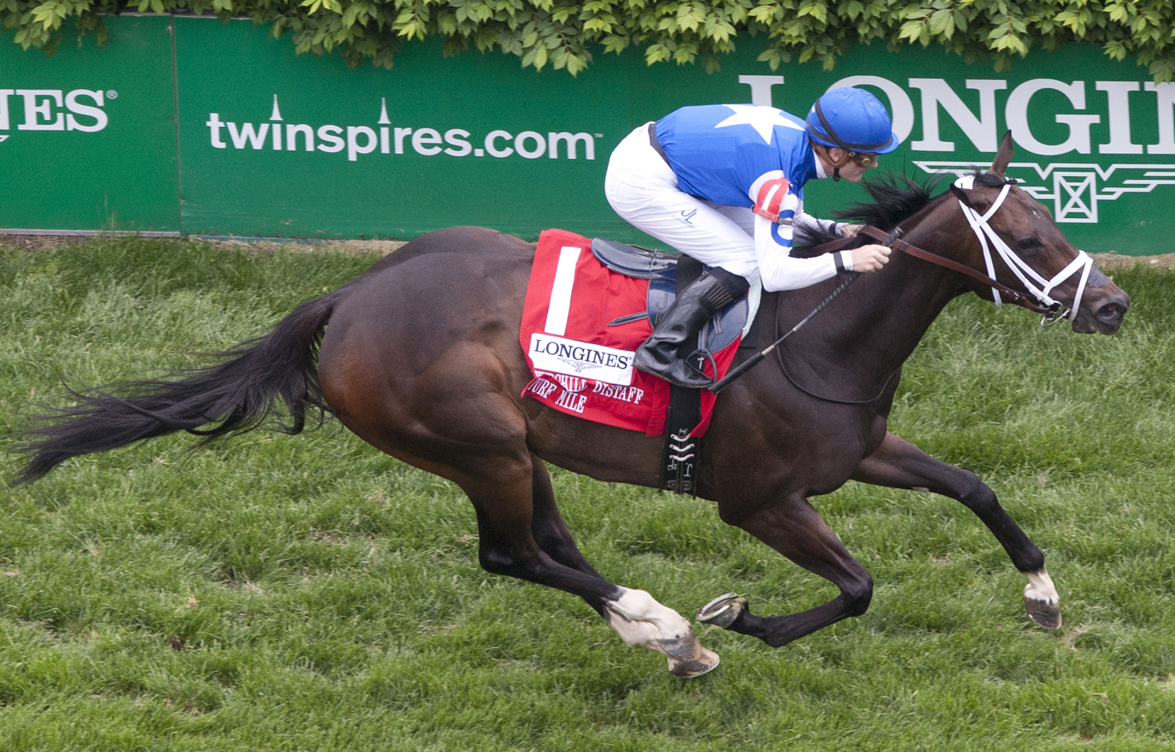 Tepin wins the Churchill Distaff Turf Mile