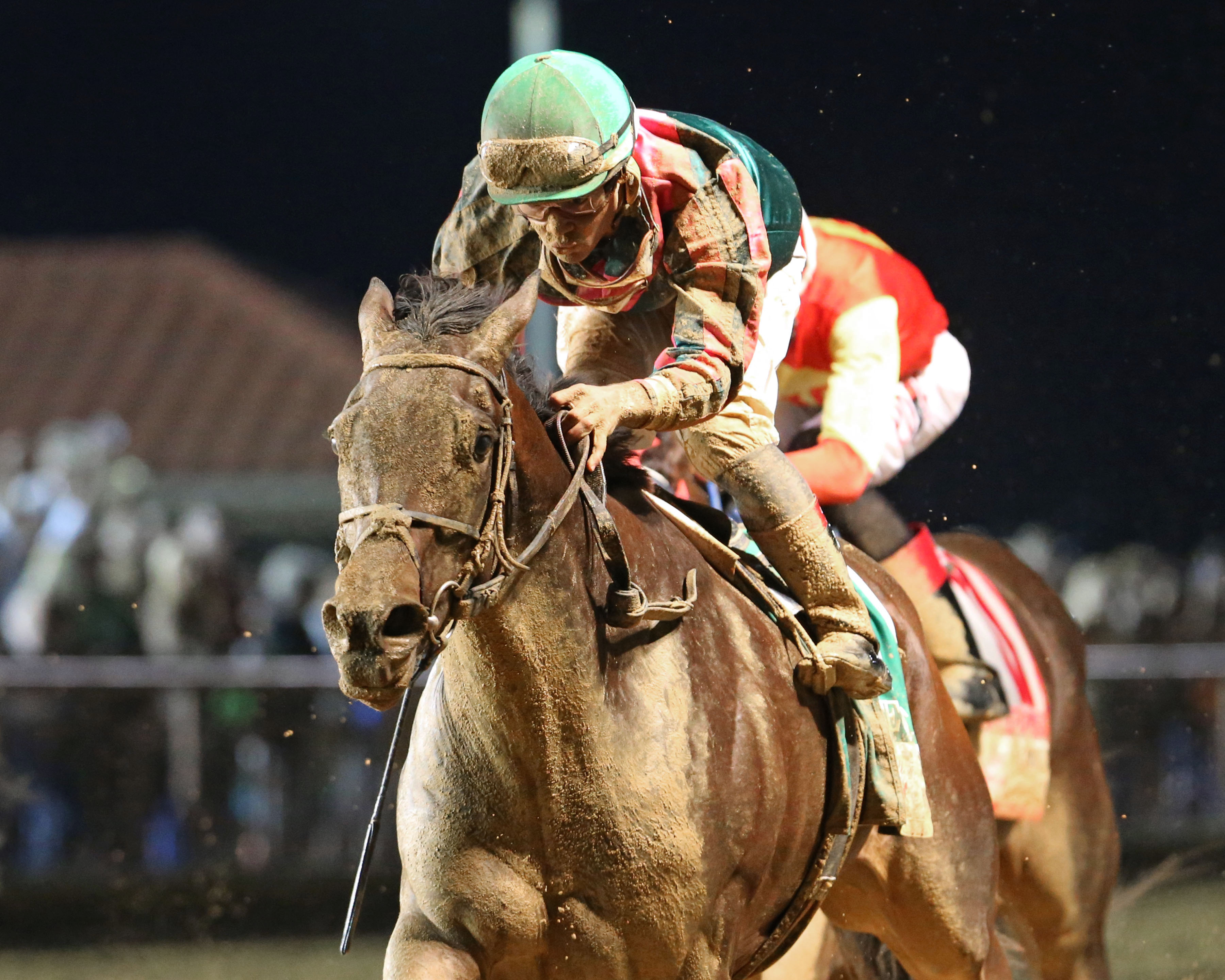 Tequilita wins the 2017 Charles Town Oaks