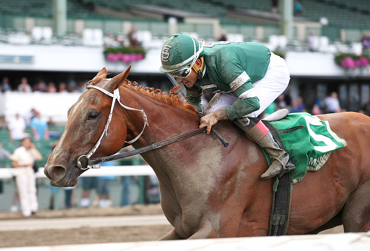 Teresa Z wins the 2017 Monmouth Oaks