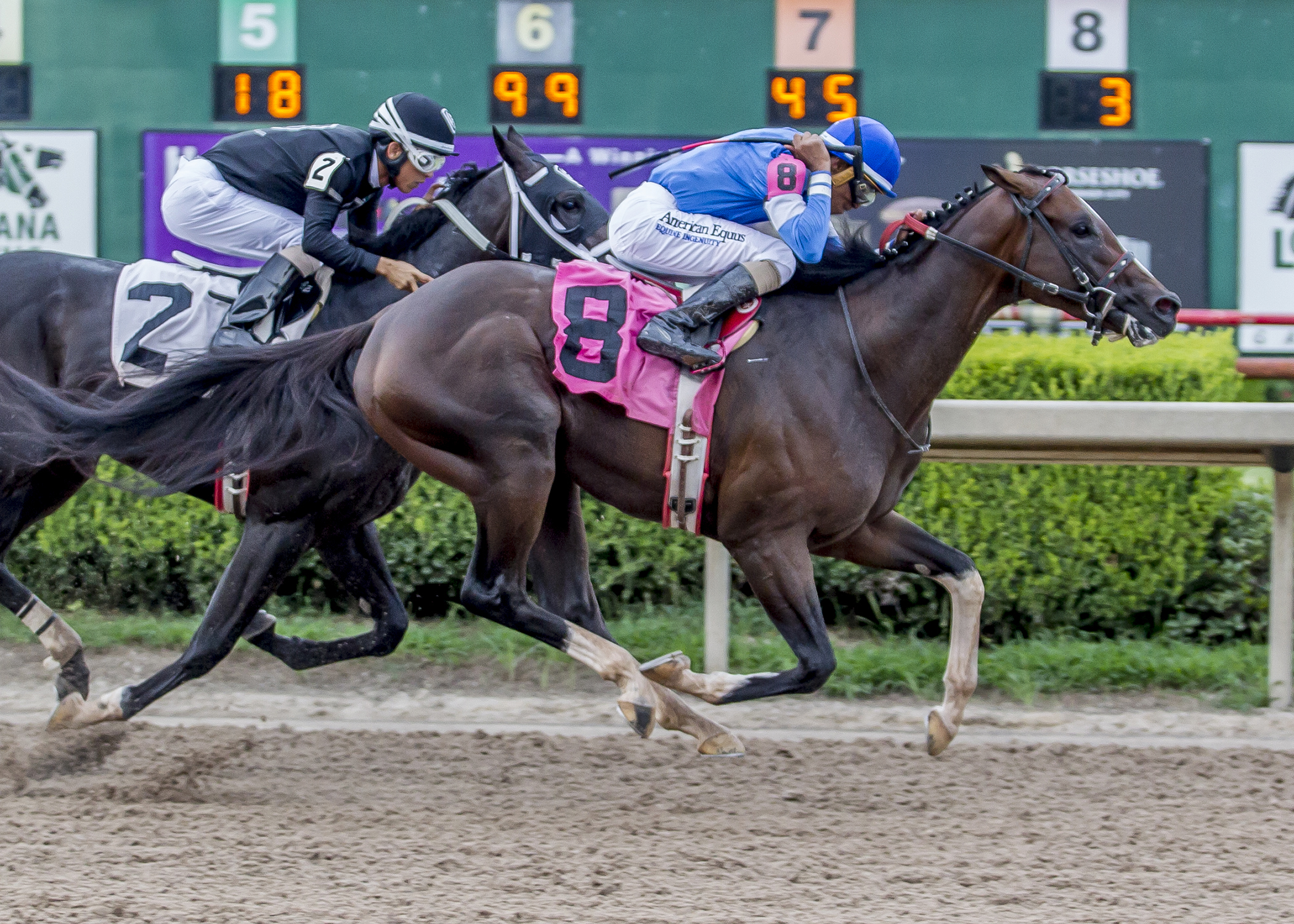 Texas Chrome wins the Super Derby Prelude