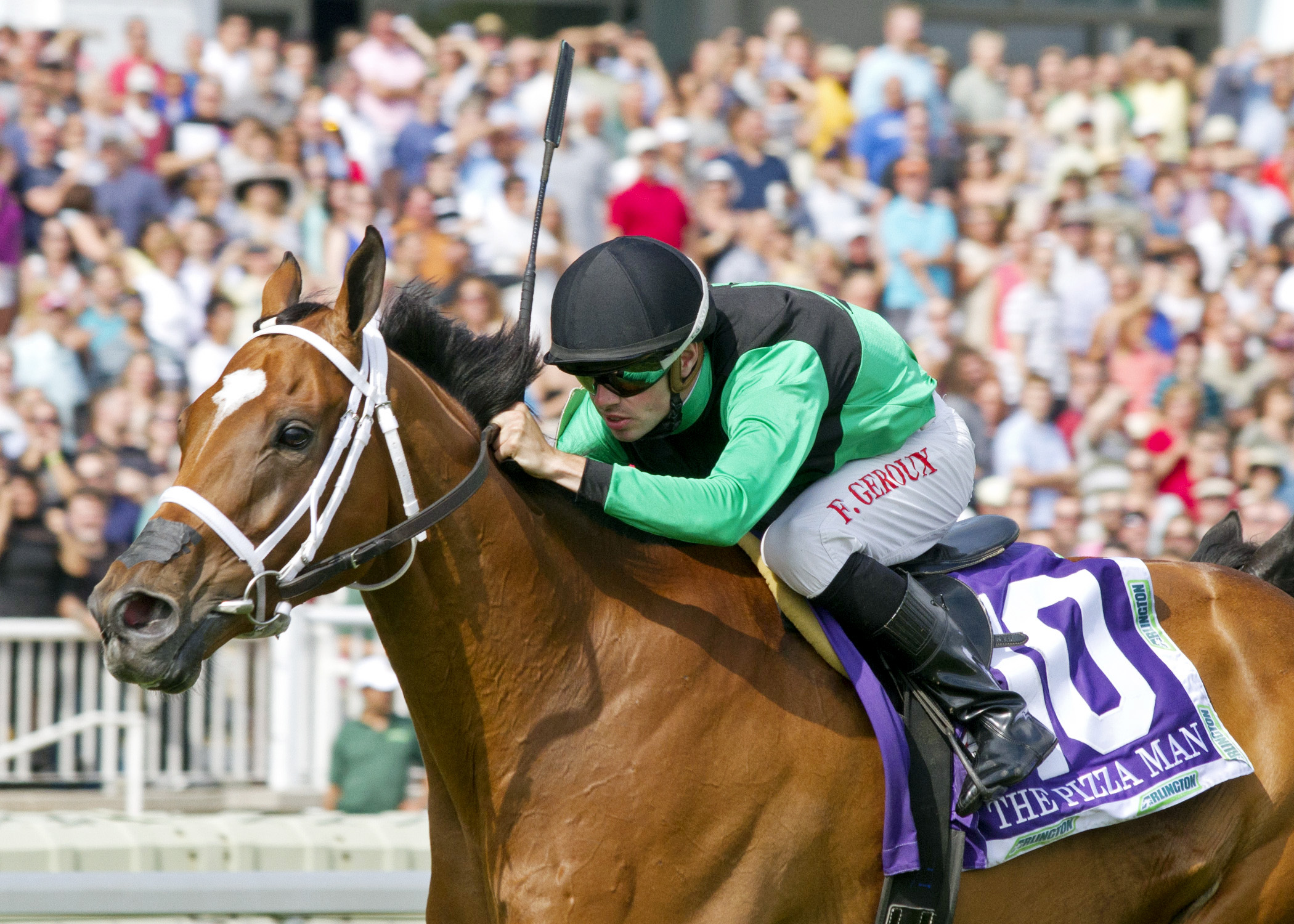 The Pizza Man wins the American St. Leger