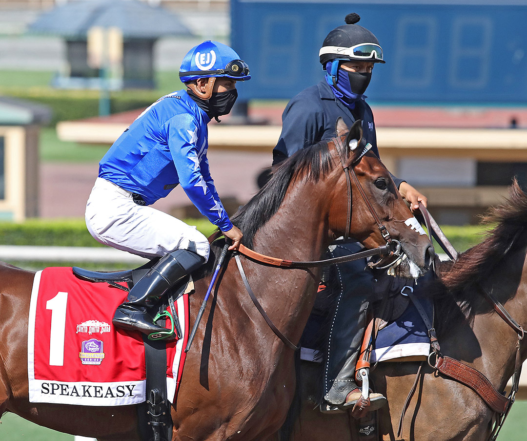 The Great One at the Speakeasy Stakes at Santa Anita