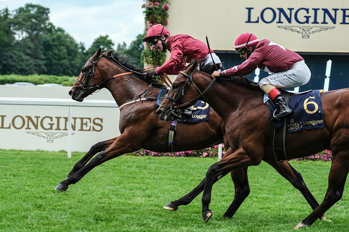 The Lir Jet wins the 2020 Norfolk Stakes at Royal Ascot