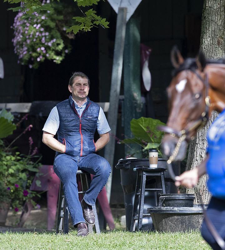 Trainer Jonathan Thomas in August 2019