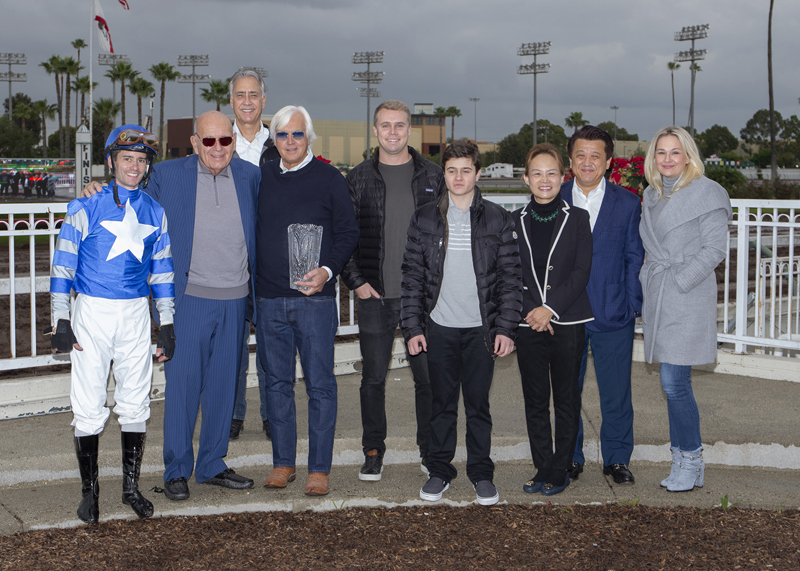 Thousand Words 2019 Los Al Futurity winner-s circle shot
