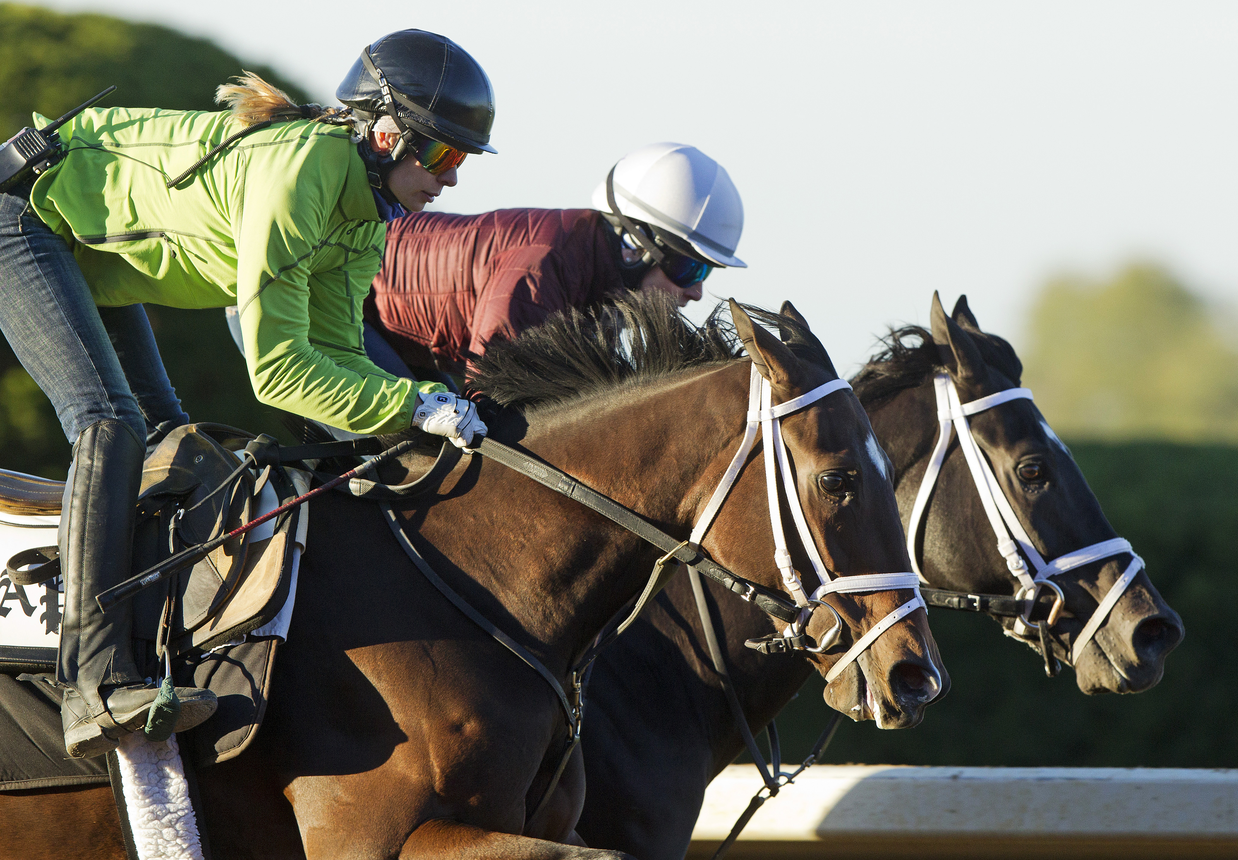 Thrilled and Azar train in October 2015