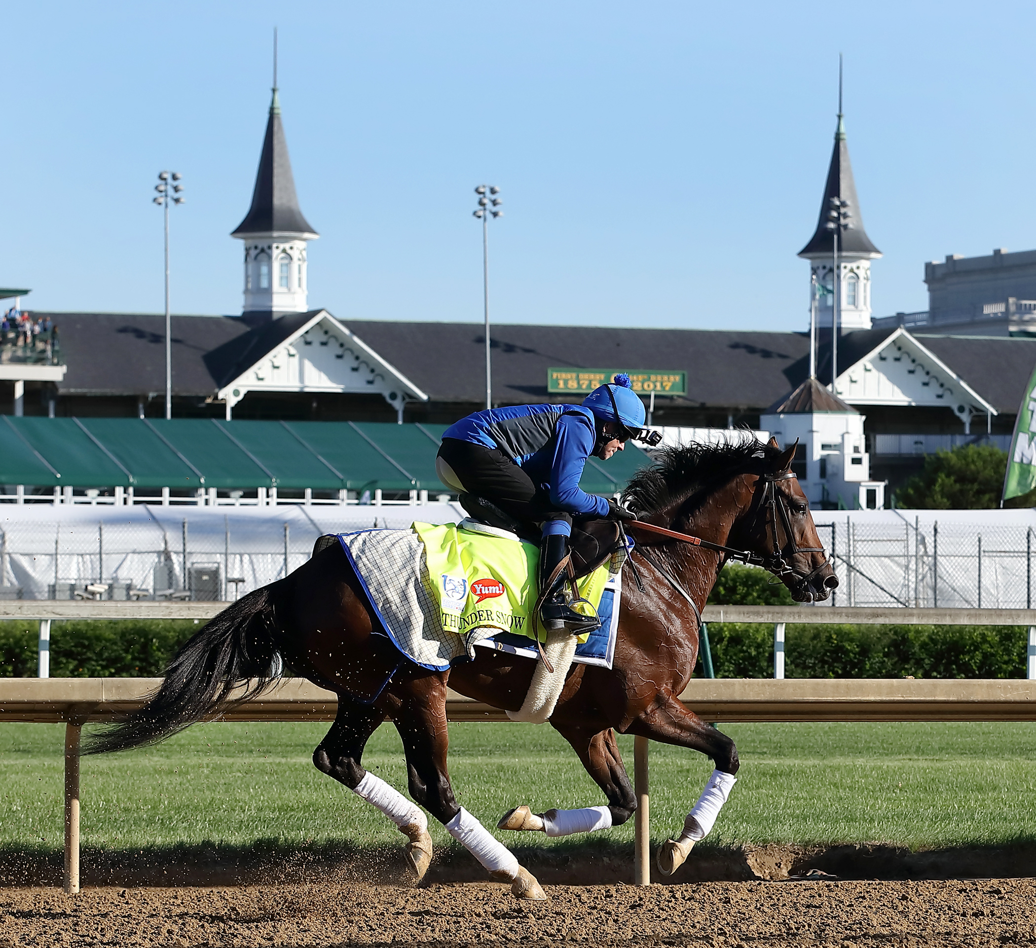 Thunder Snow trains at Churchill on May 2