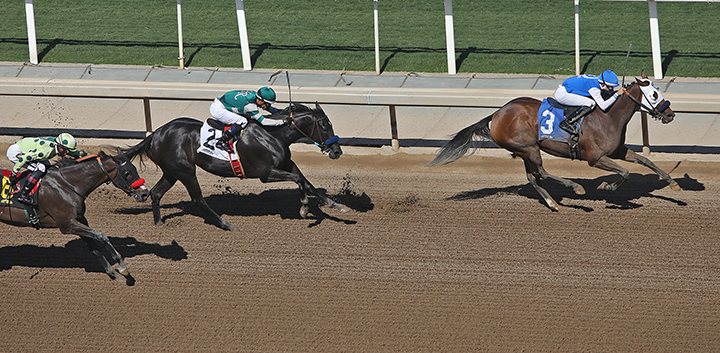Time for Suzzie wins an Oct. 5 claiming race at Santa Anita Park