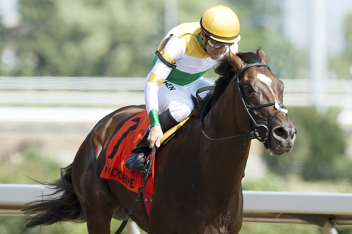 Tiz a Slam wins the 2018 Dominion Day Stakes